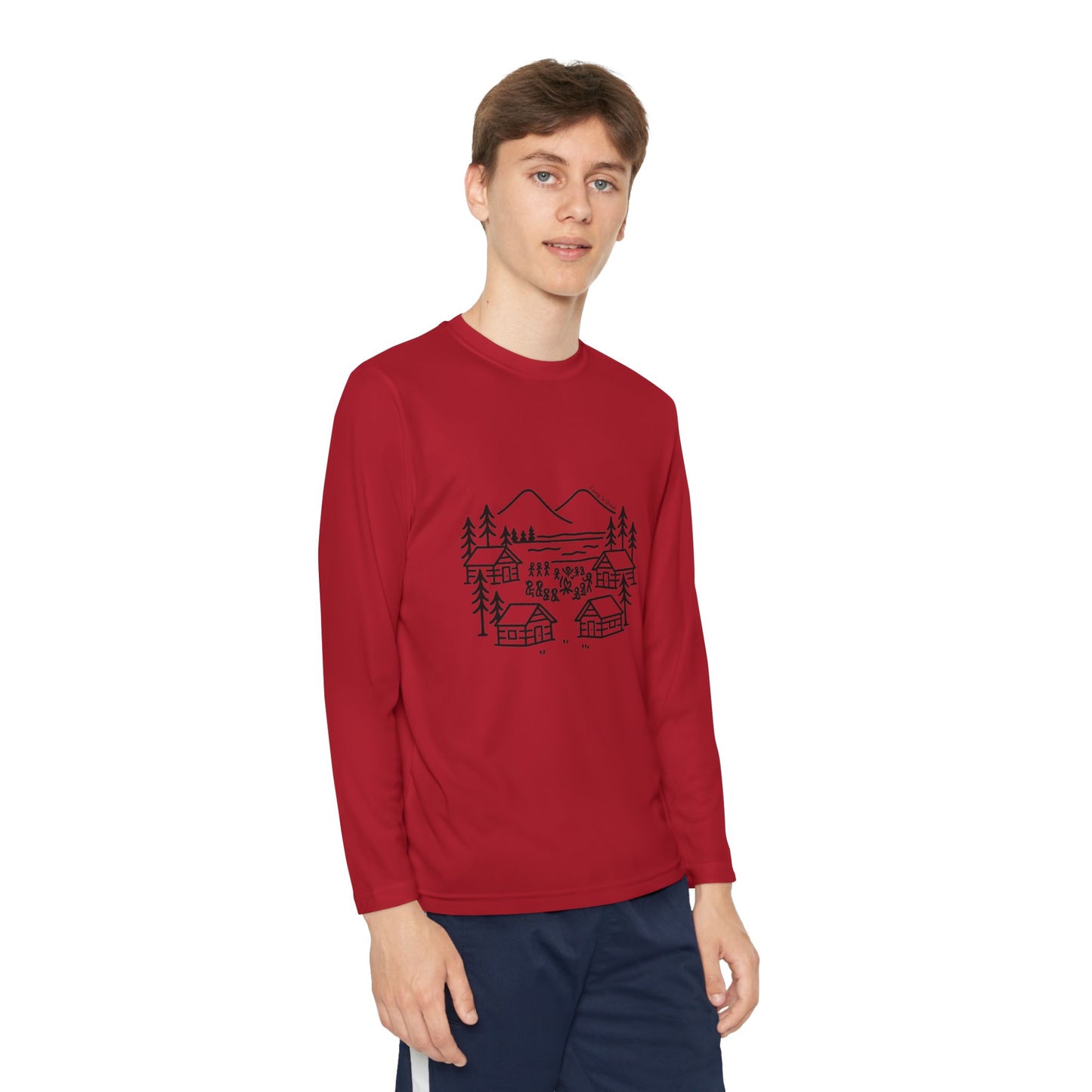 Youth Long Sleeve Competitor Tee Landscape
