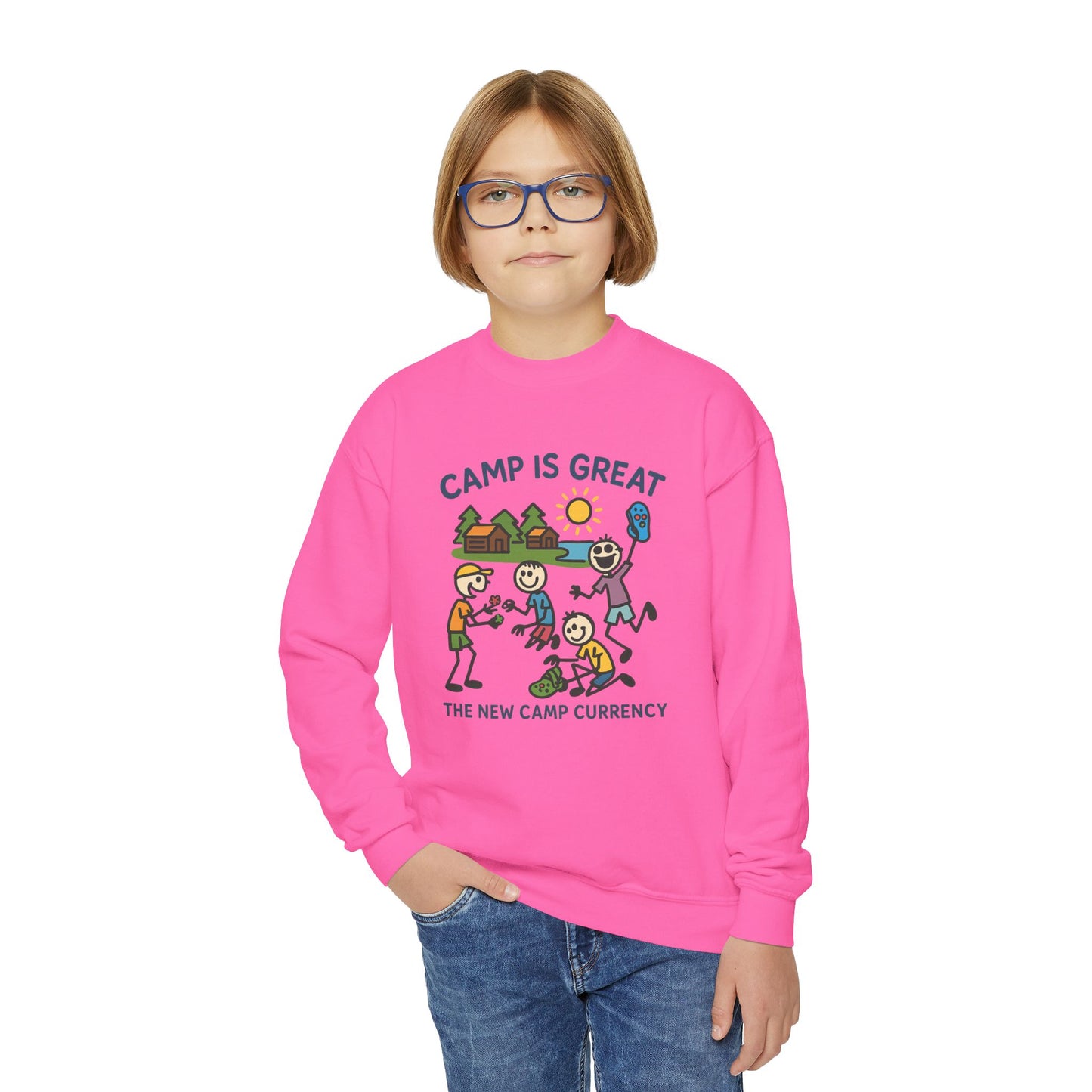 Youth Crewneck Sweatshirt Shoe Charms