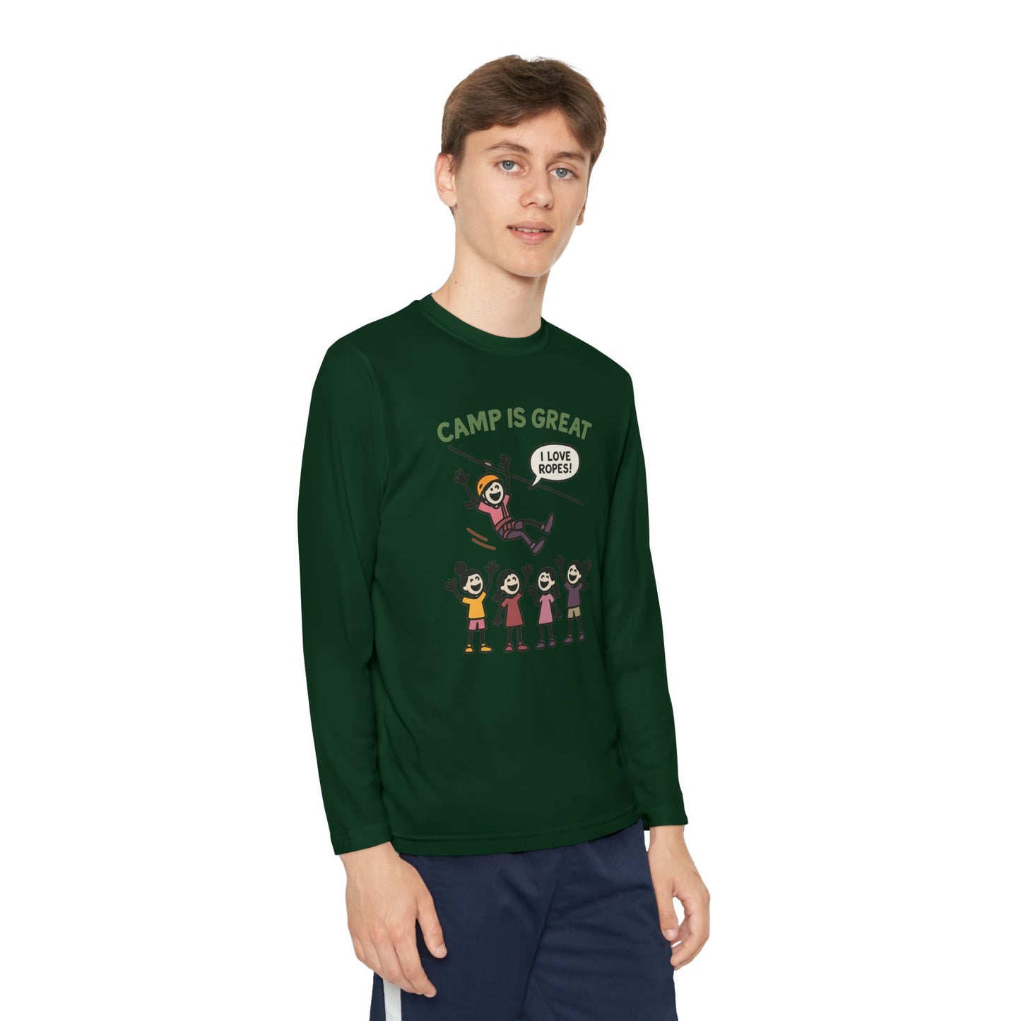 Youth Long Sleeve Competitor Tee Ropes
