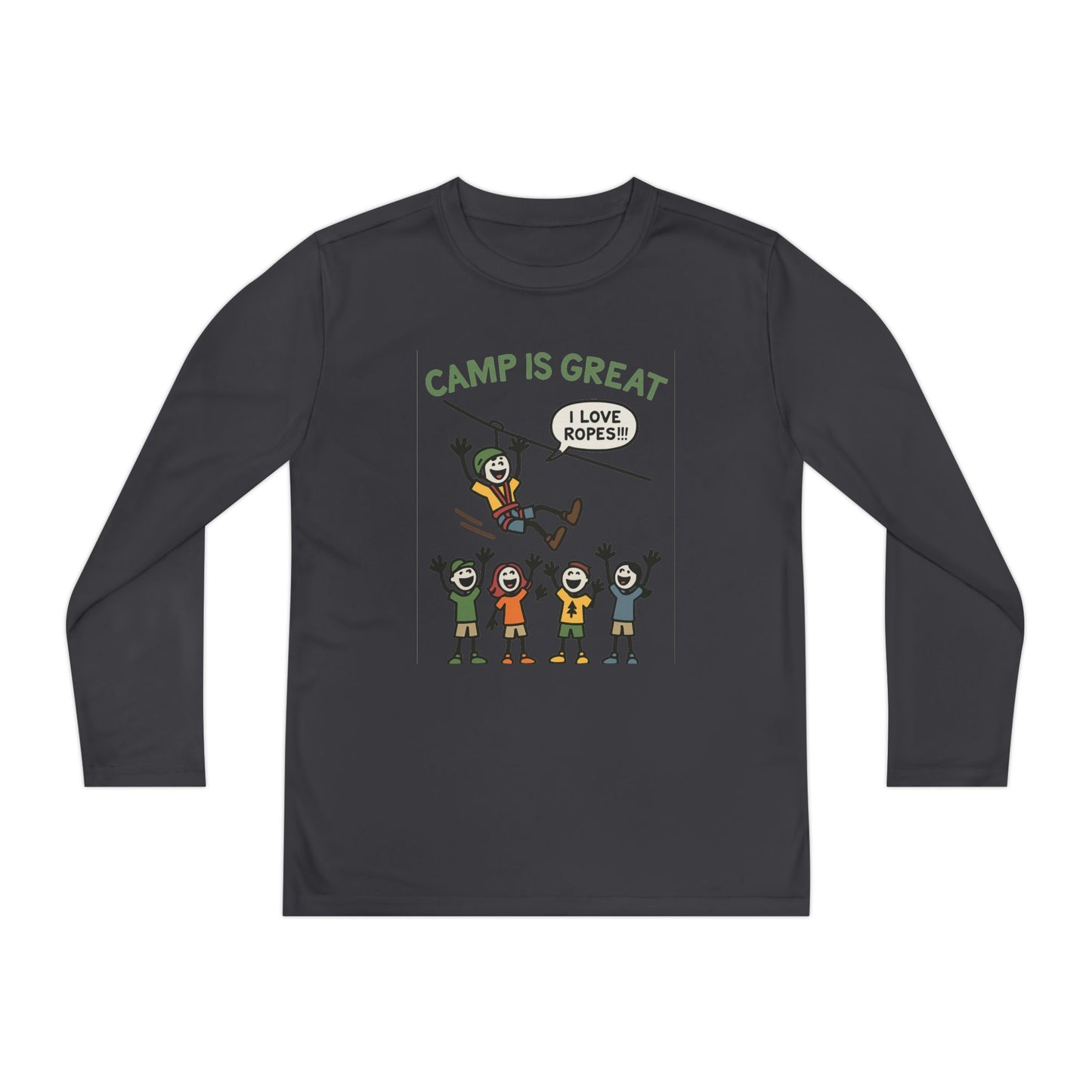 Youth Long Sleeve Competitor Tee Ropes