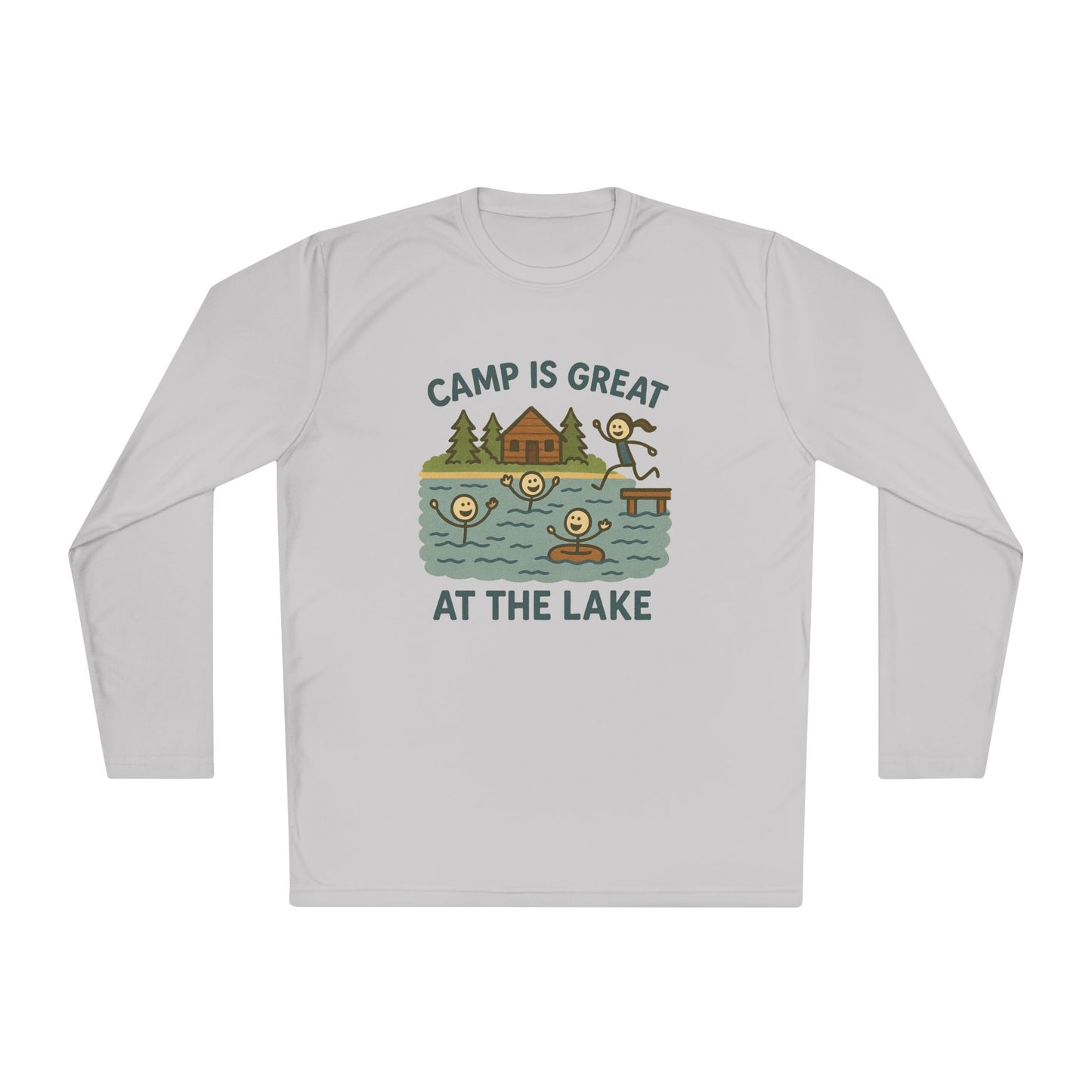 Unisex Lightweight Long Sleeve Tee Lake