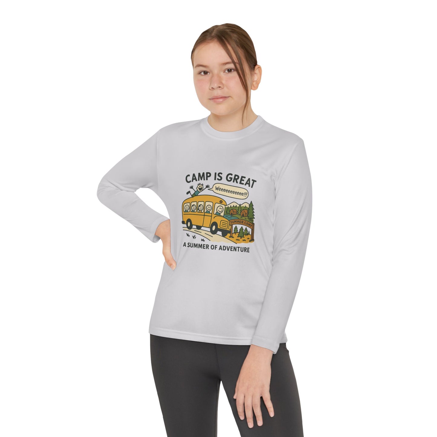 Youth Long Sleeve Competitor Tee Bus