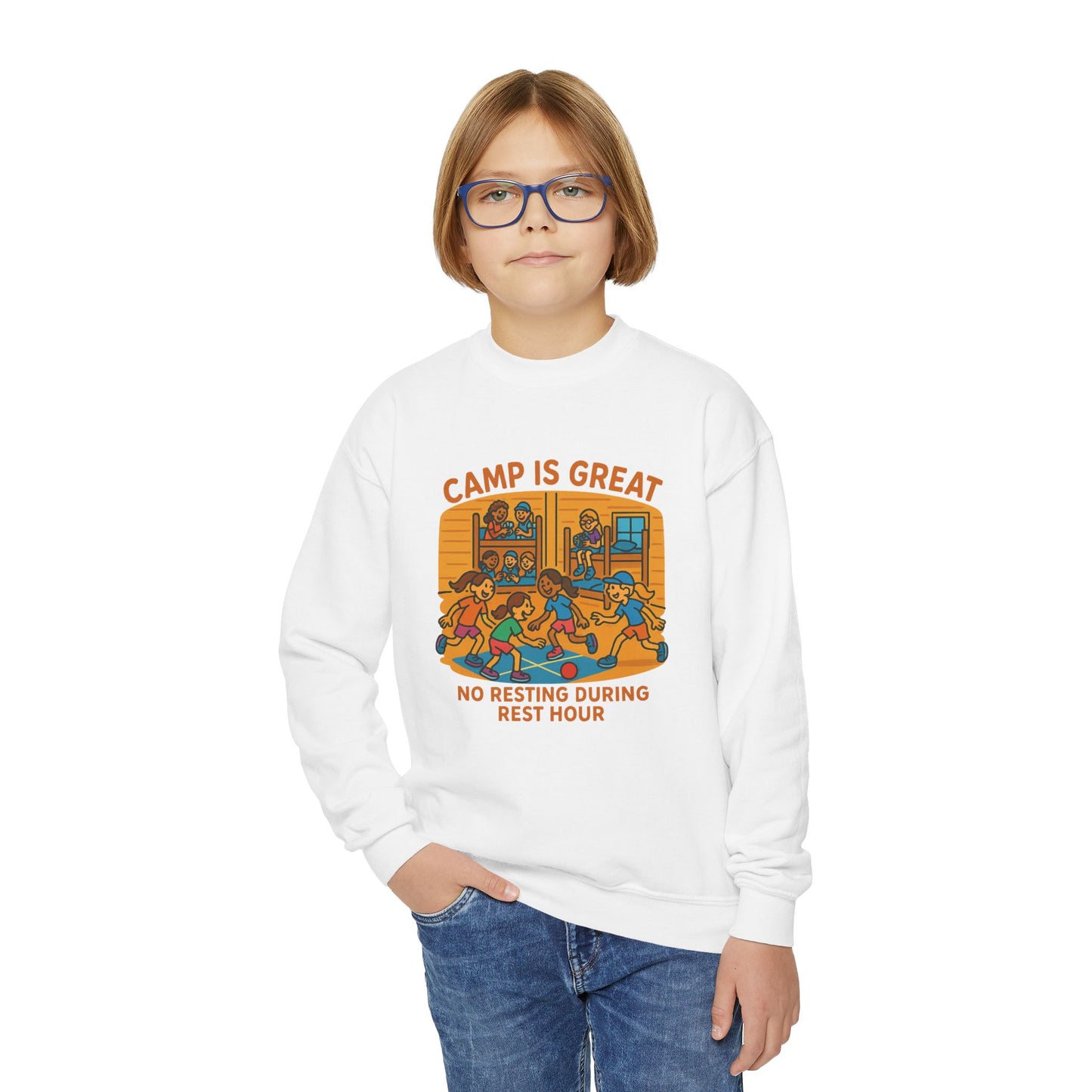 Youth Crewneck Sweatshirt Rest Hour