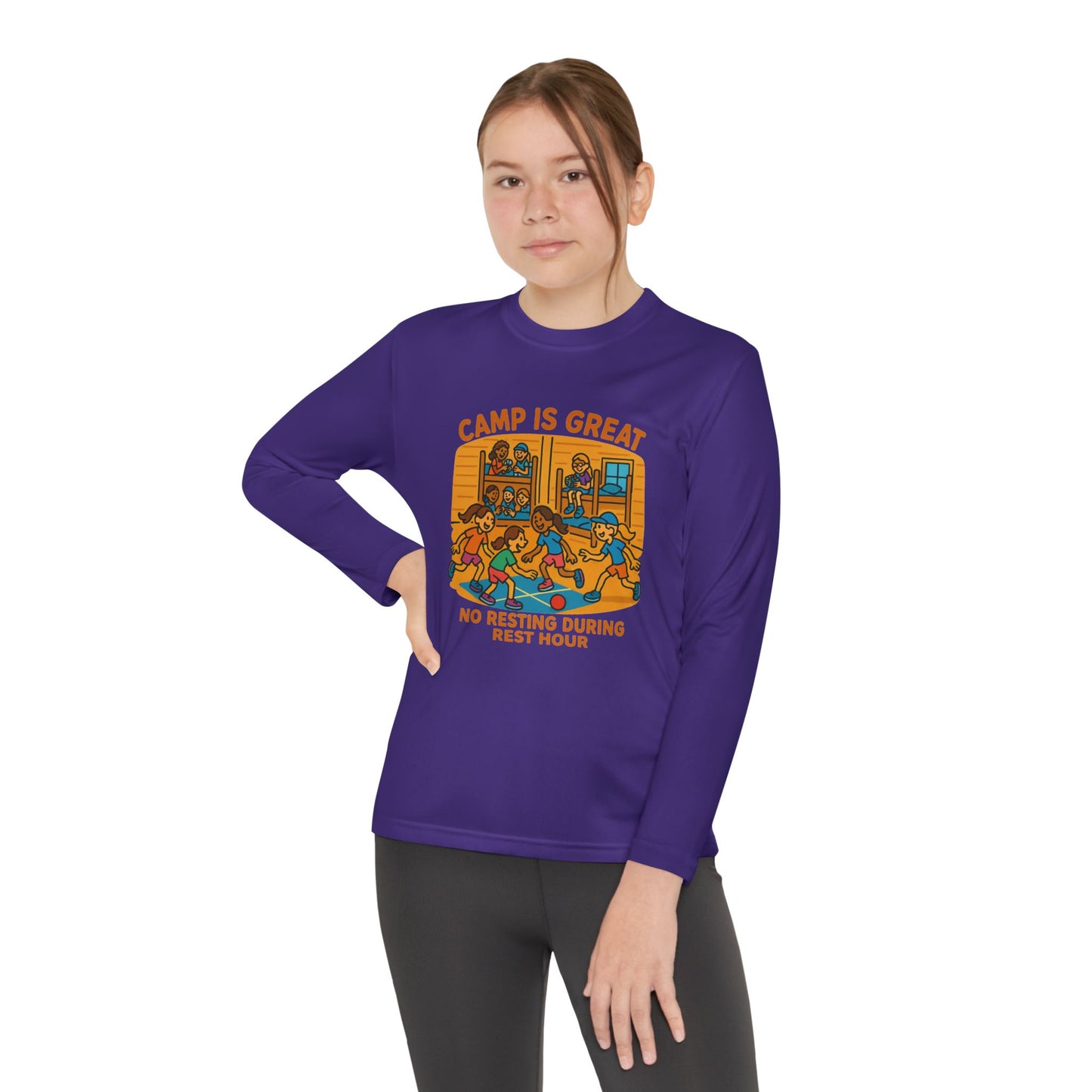 Youth Long Sleeve Competitor Tee Rest Hour