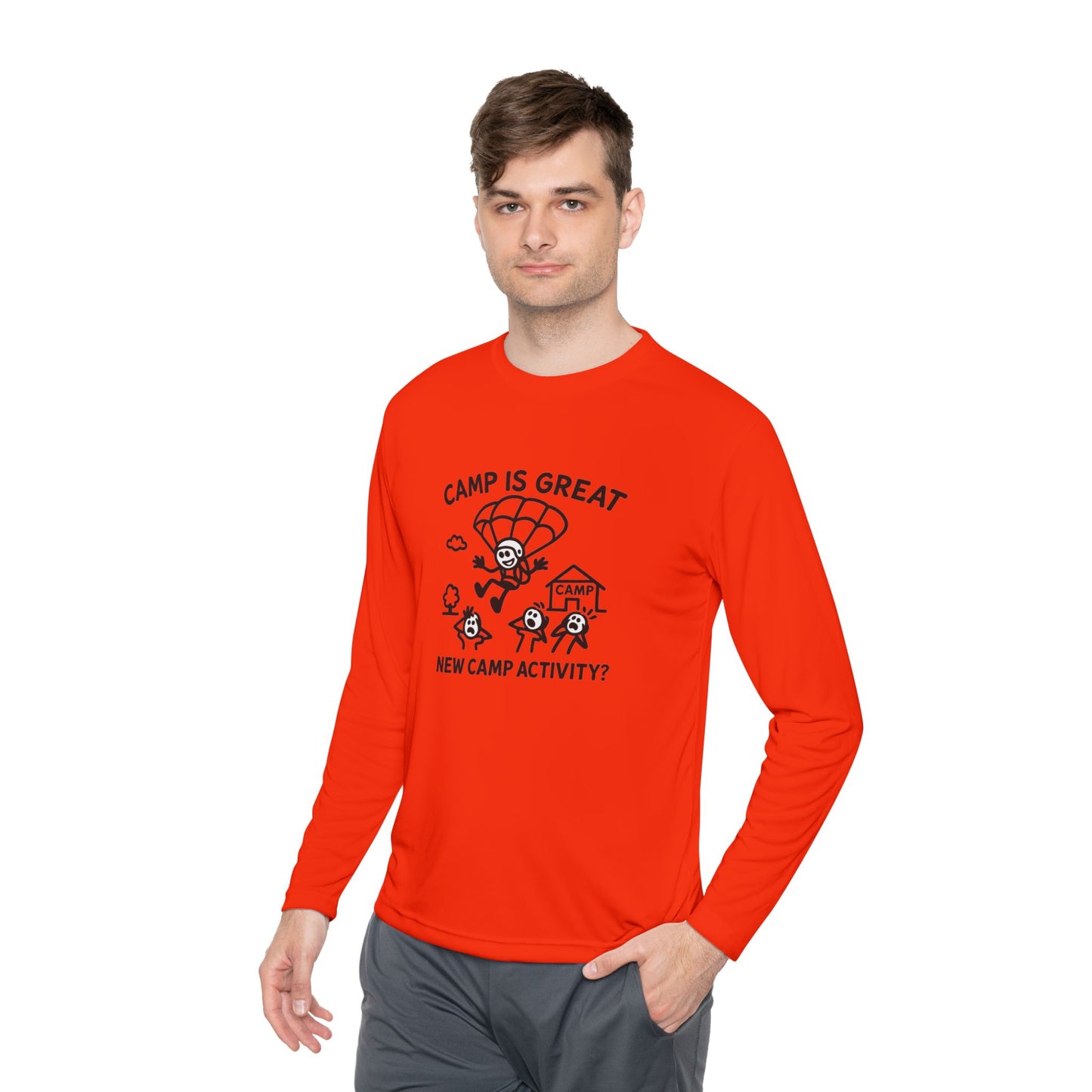 Unisex Lightweight Long Sleeve Tee Skydiving