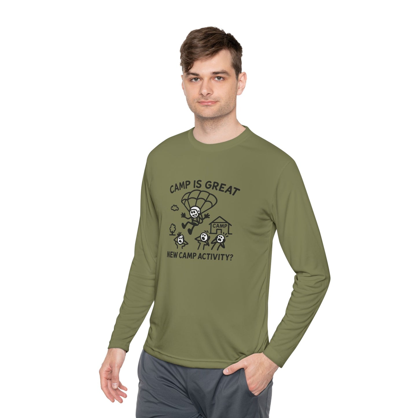 Unisex Lightweight Long Sleeve Tee Skydiving