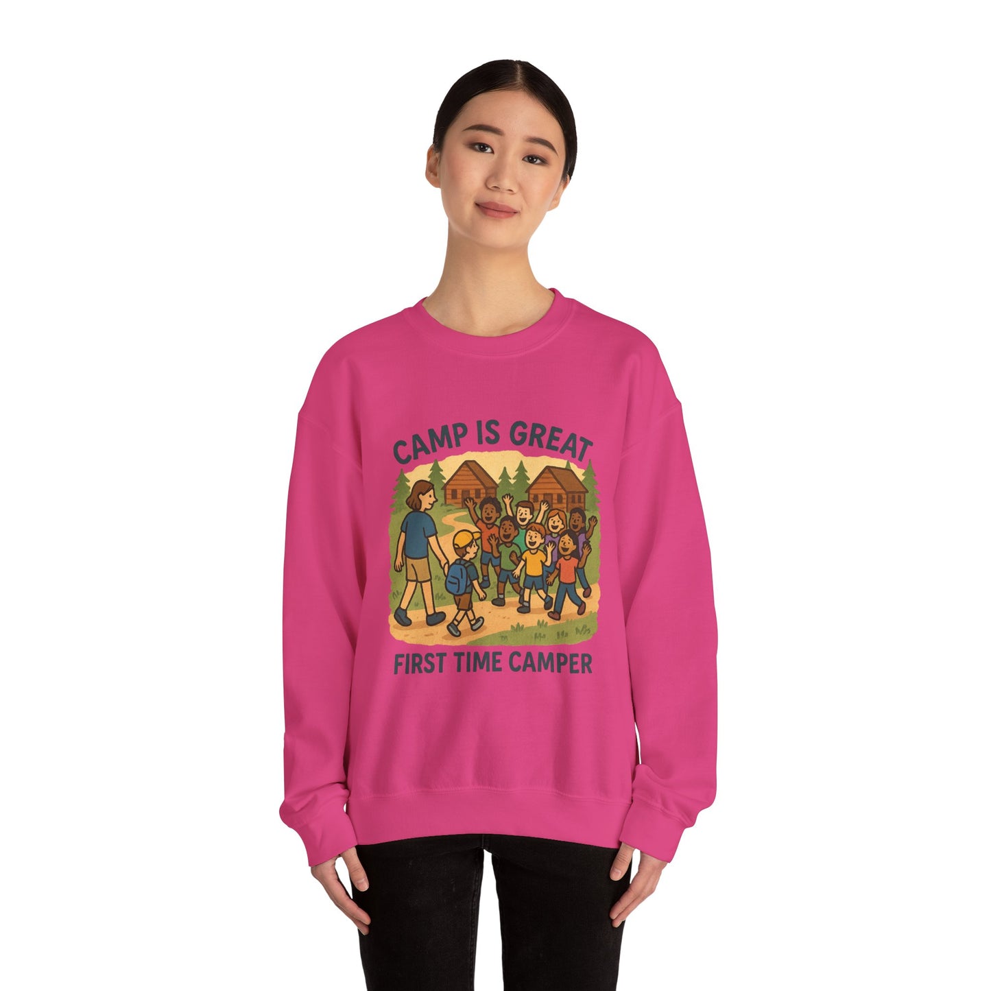 Unisex Heavy Blend™ Crewneck Sweatshirt First Time Camper