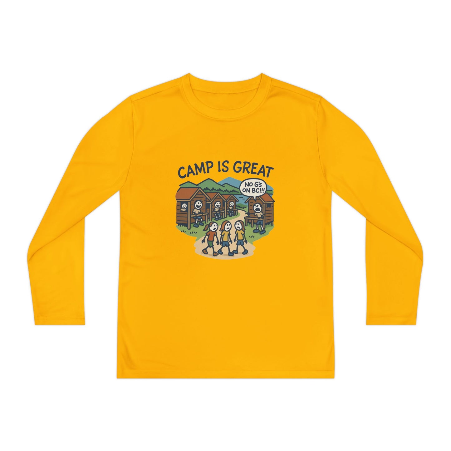 Youth Long Sleeve Competitor Tee No G's on BC