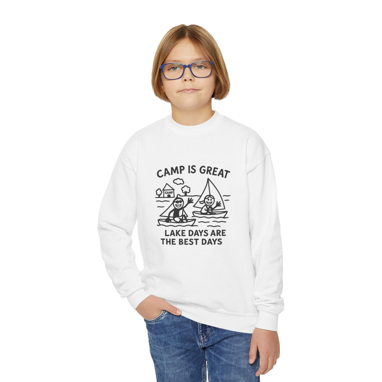 Youth Crewneck Sweatshirt Lake Days