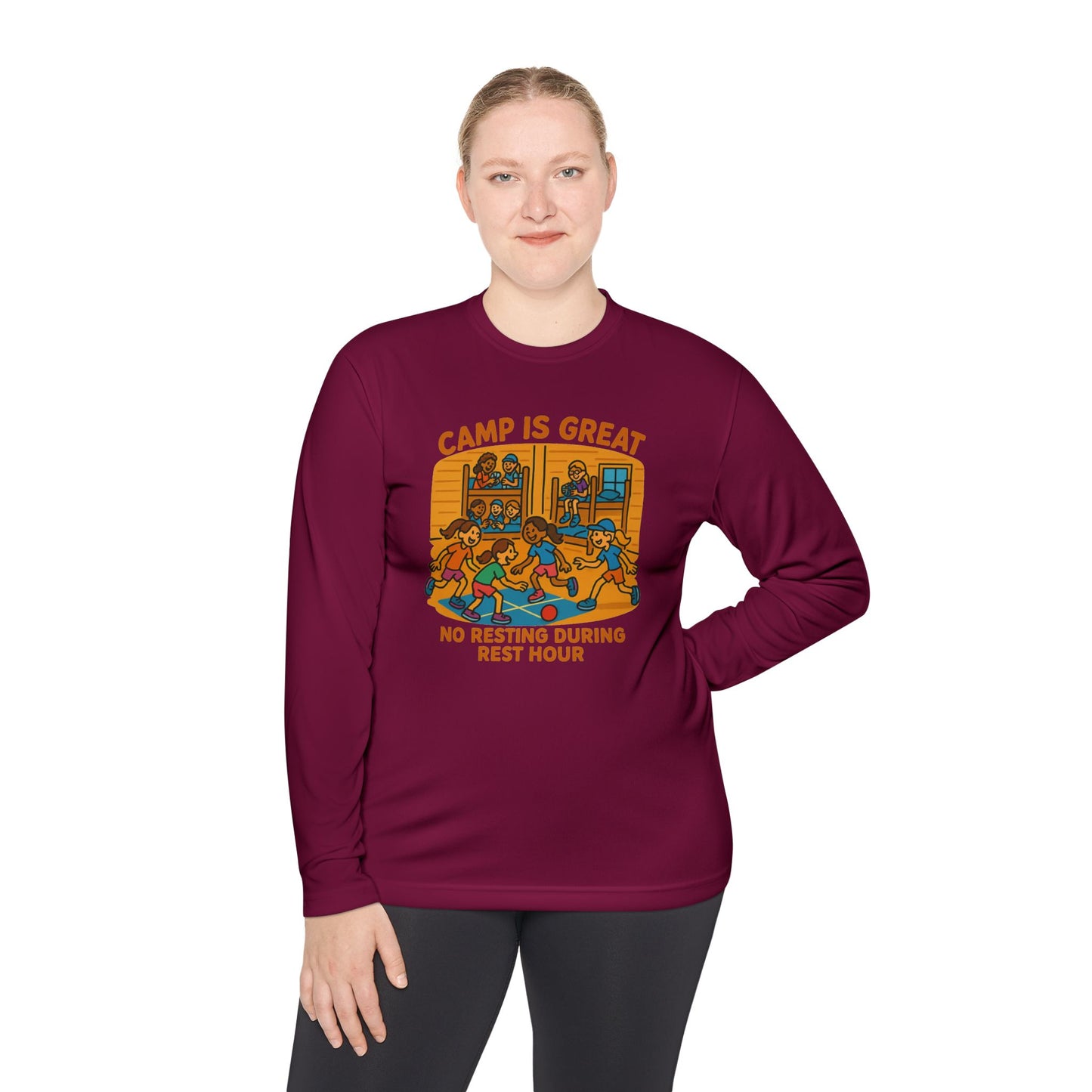 Unisex Lightweight Long Sleeve Tee Rest Hour