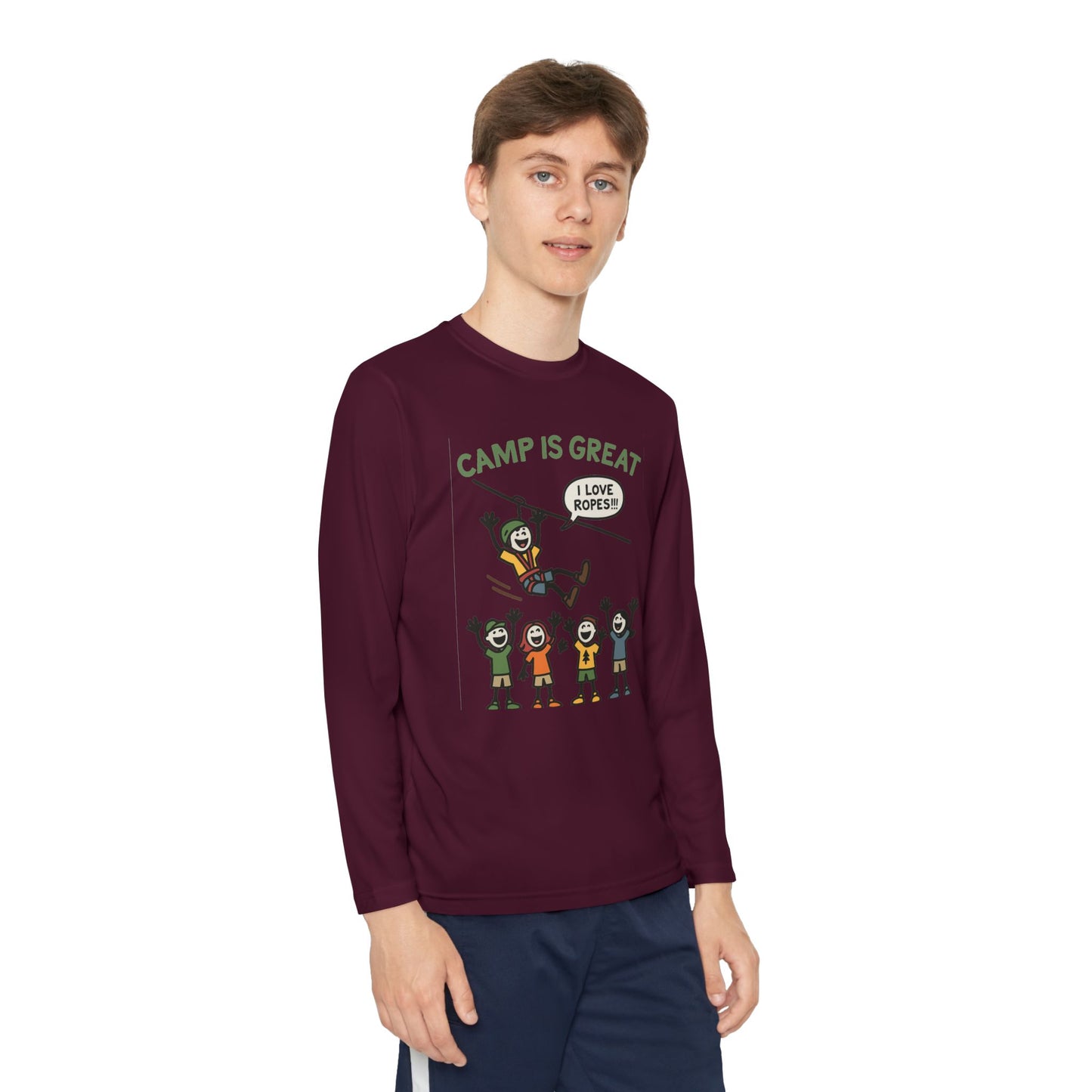 Youth Long Sleeve Competitor Tee Ropes