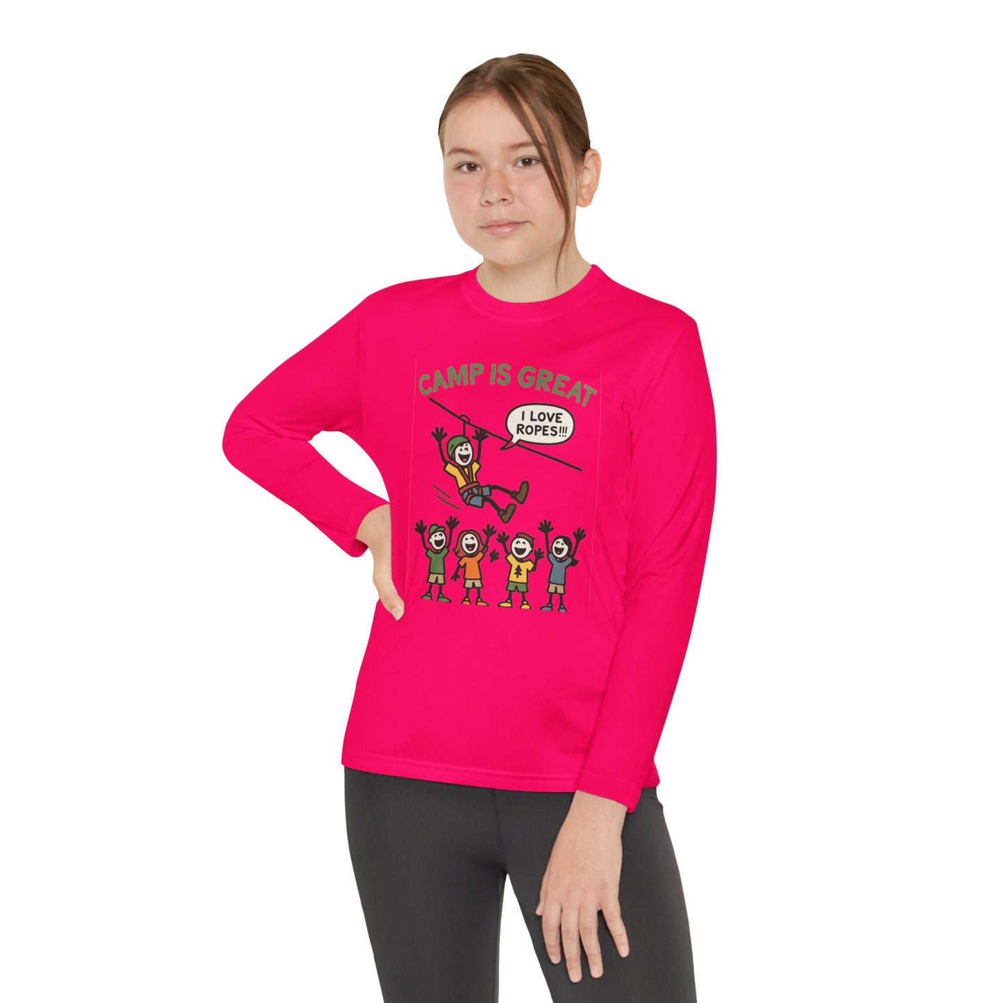 Youth Long Sleeve Competitor Tee Ropes