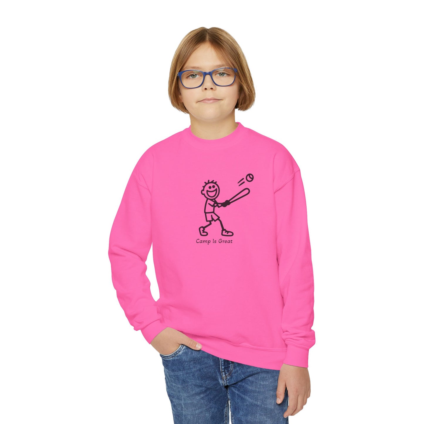 Youth Crewneck Sweatshirt Baseball