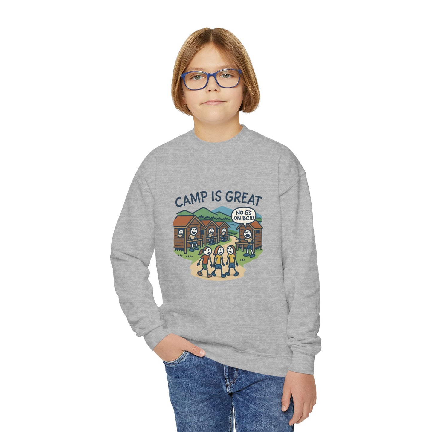 Youth Crewneck Sweatshirt No G's on BC
