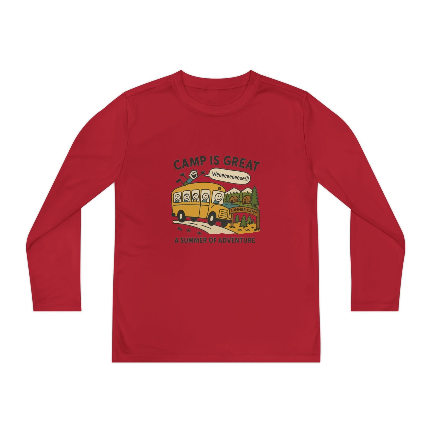Youth Long Sleeve Competitor Tee Bus