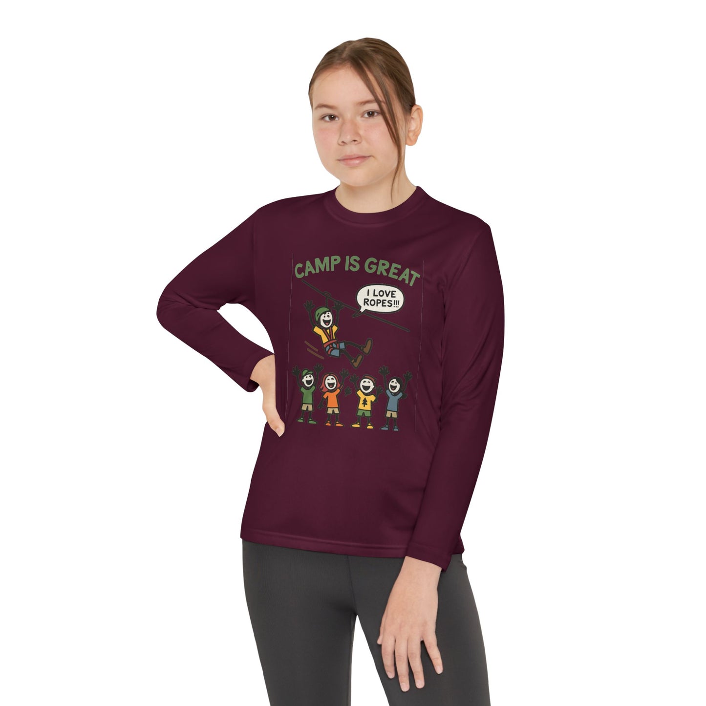 Youth Long Sleeve Competitor Tee Ropes