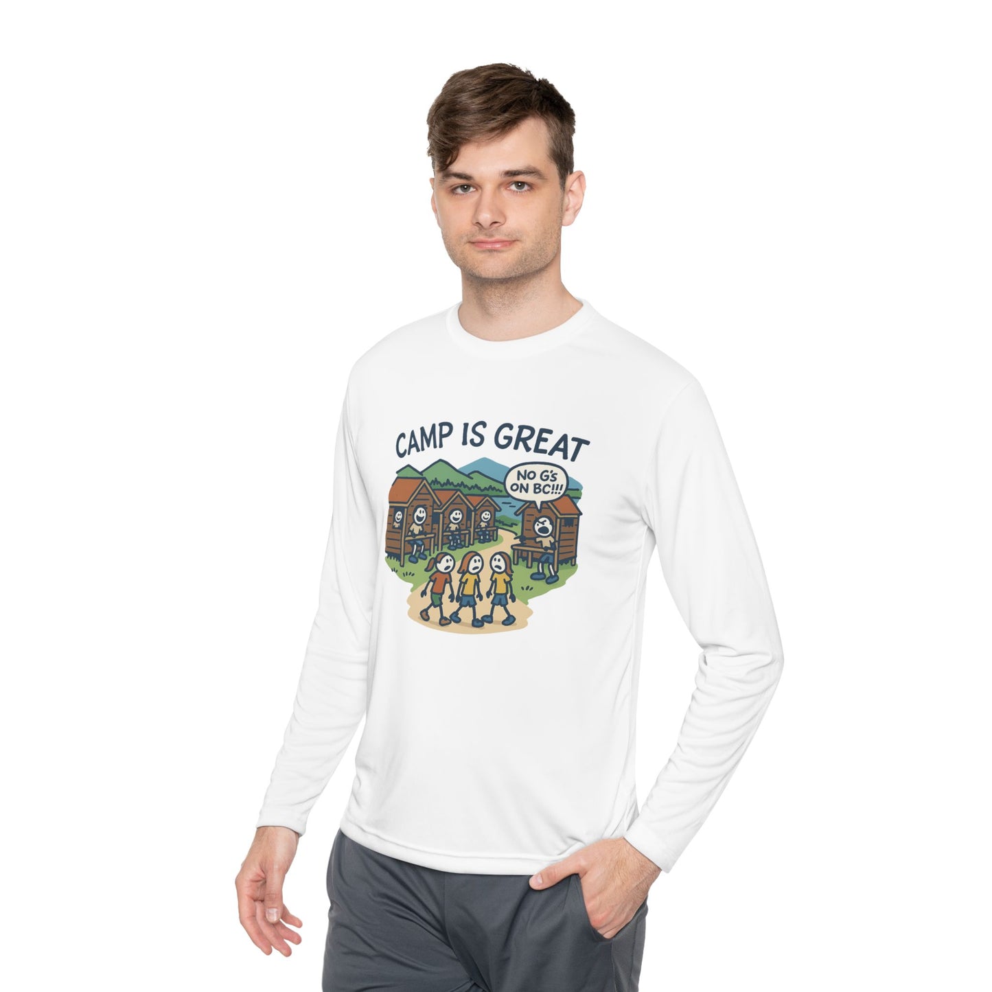 Unisex Lightweight Long Sleeve Tee No G's on BC