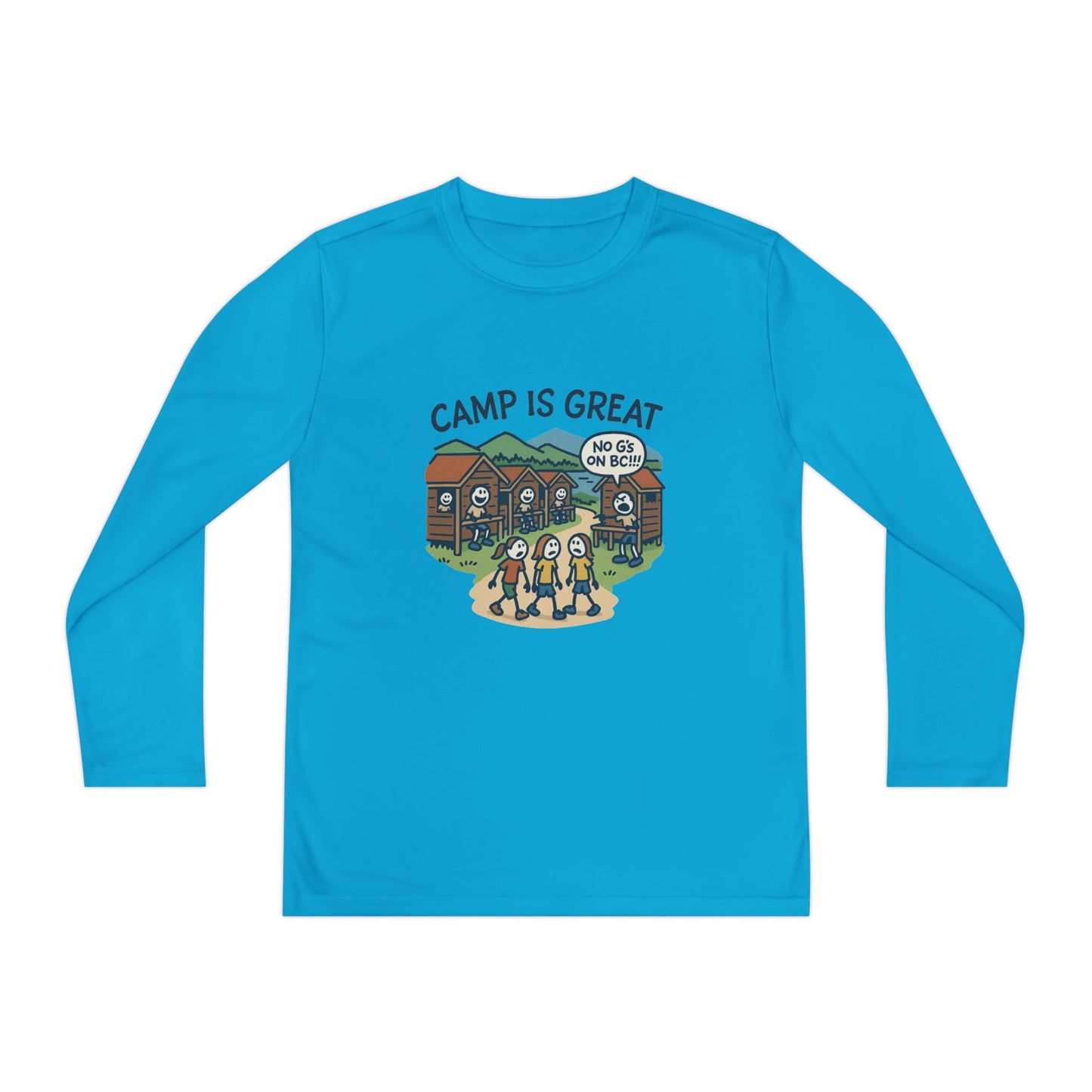Youth Long Sleeve Competitor Tee No G's on BC