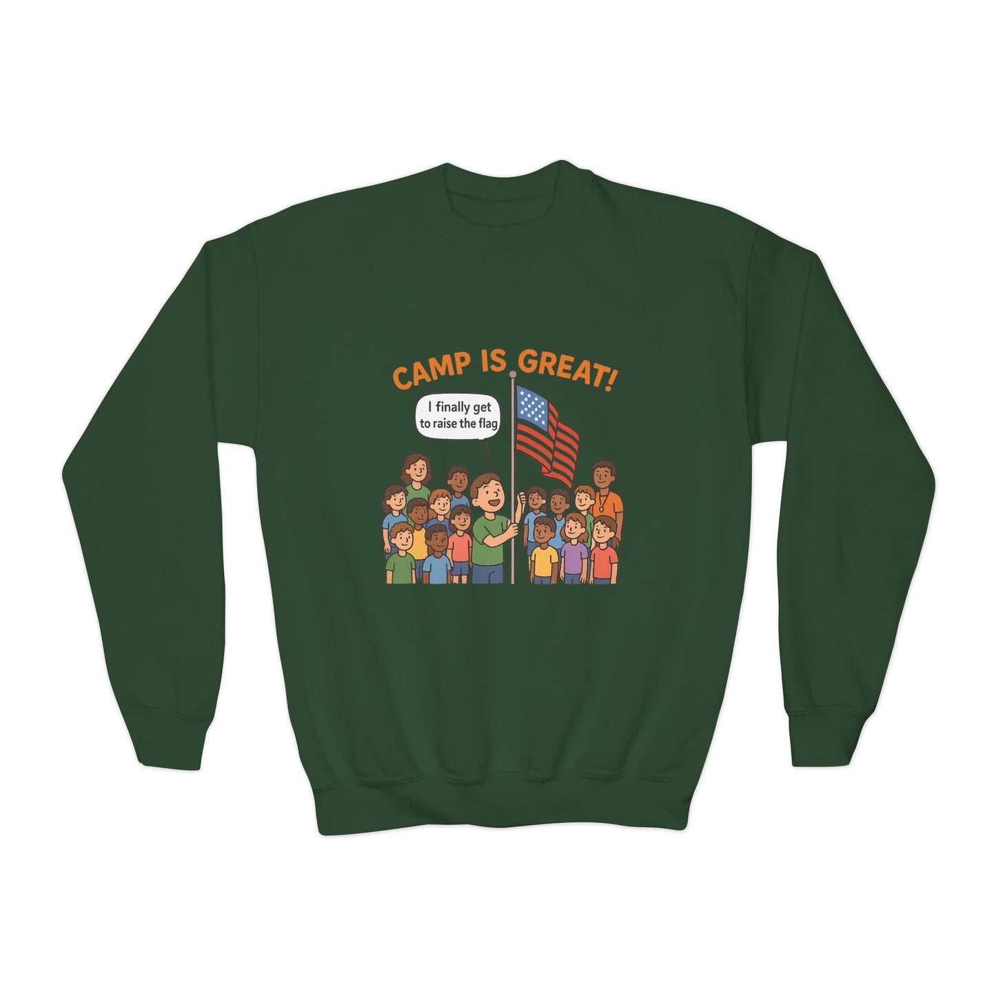 Youth Crewneck Sweatshirt Flag