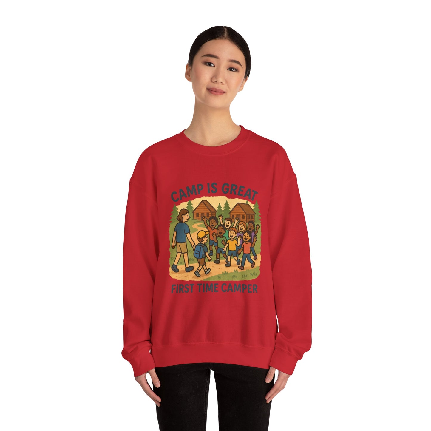 Unisex Heavy Blend™ Crewneck Sweatshirt First Time Camper