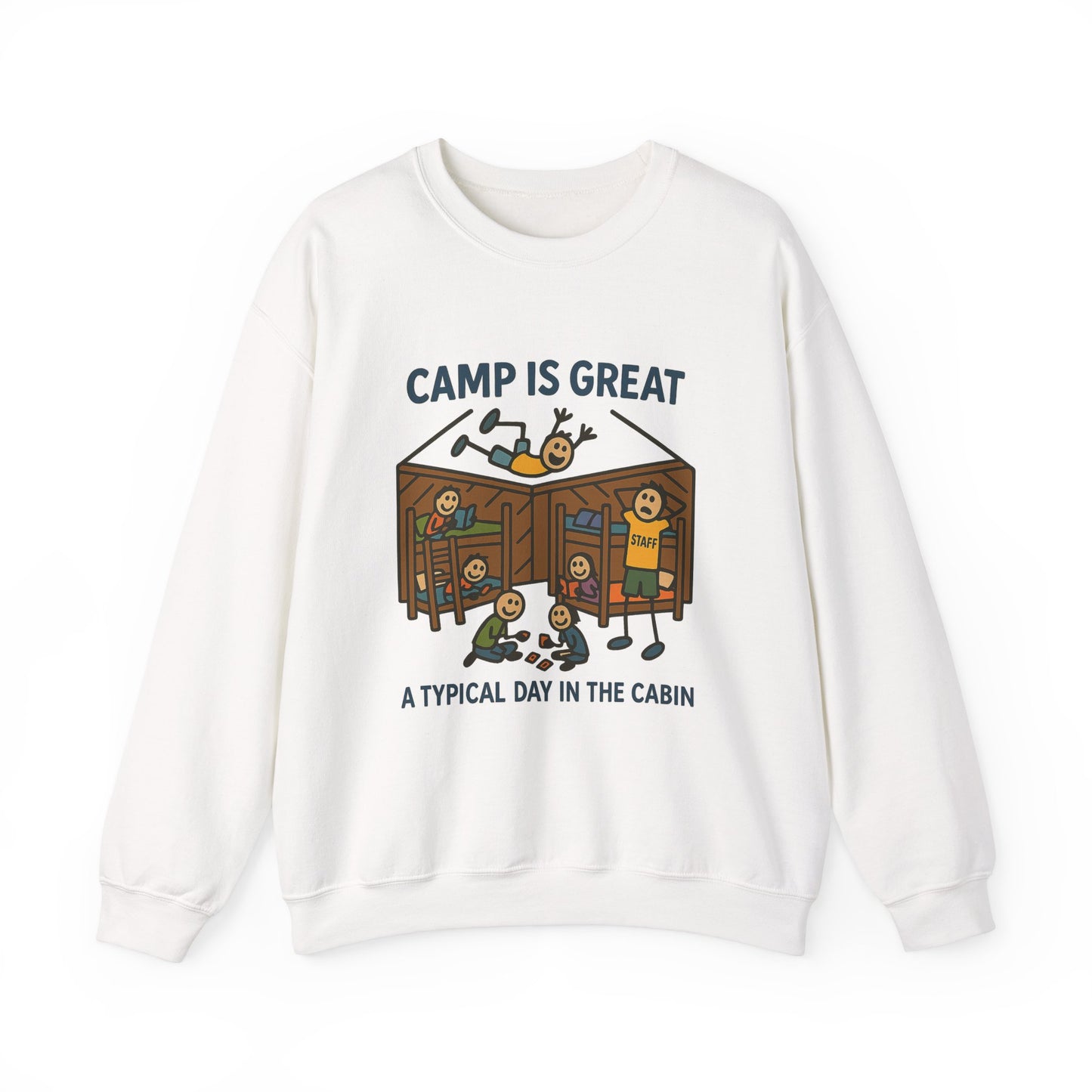 Unisex Heavy Blend™ Crewneck Sweatshirt Typical Day in the Cabin