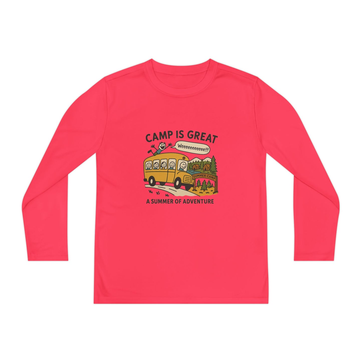 Youth Long Sleeve Competitor Tee Bus