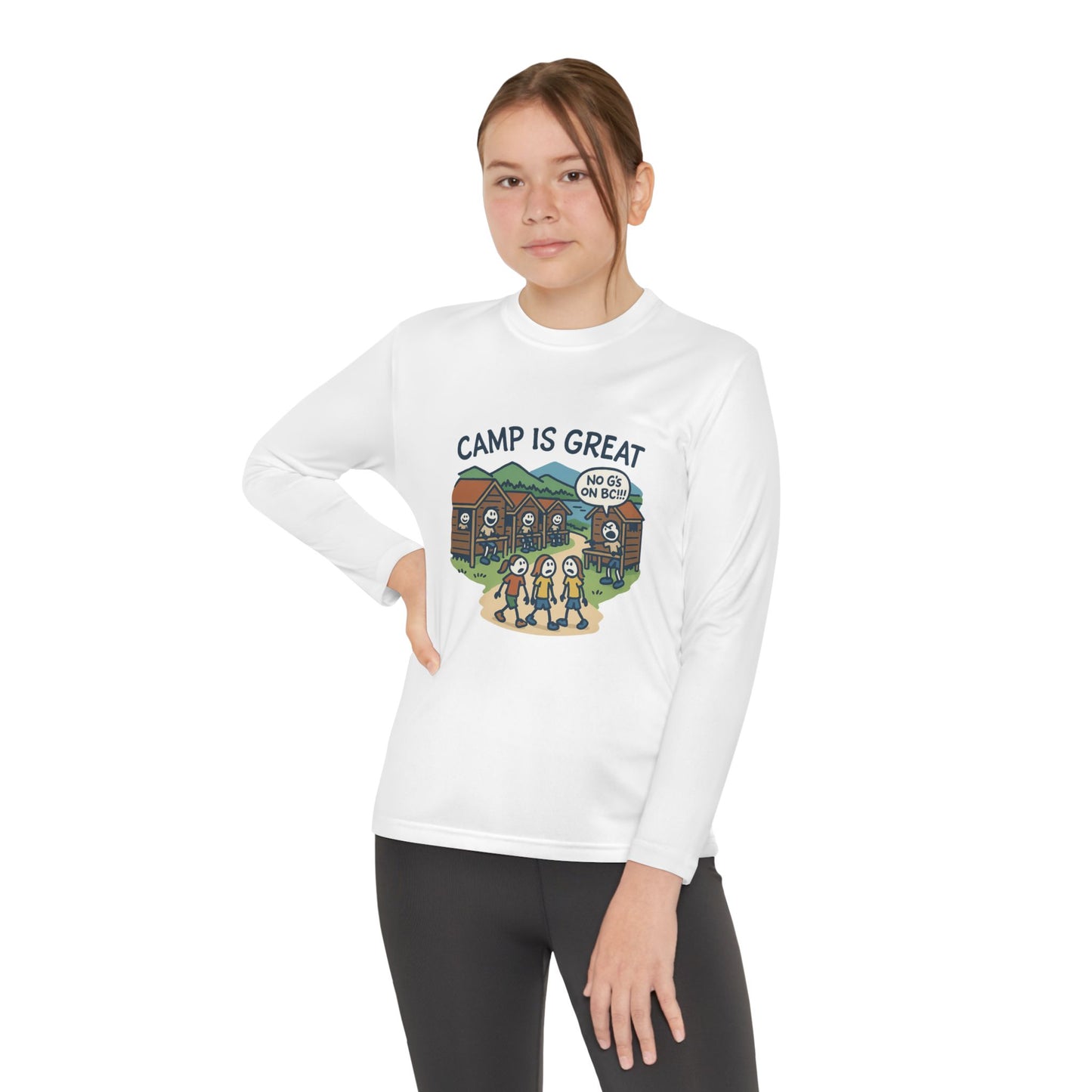 Youth Long Sleeve Competitor Tee No G's on BC