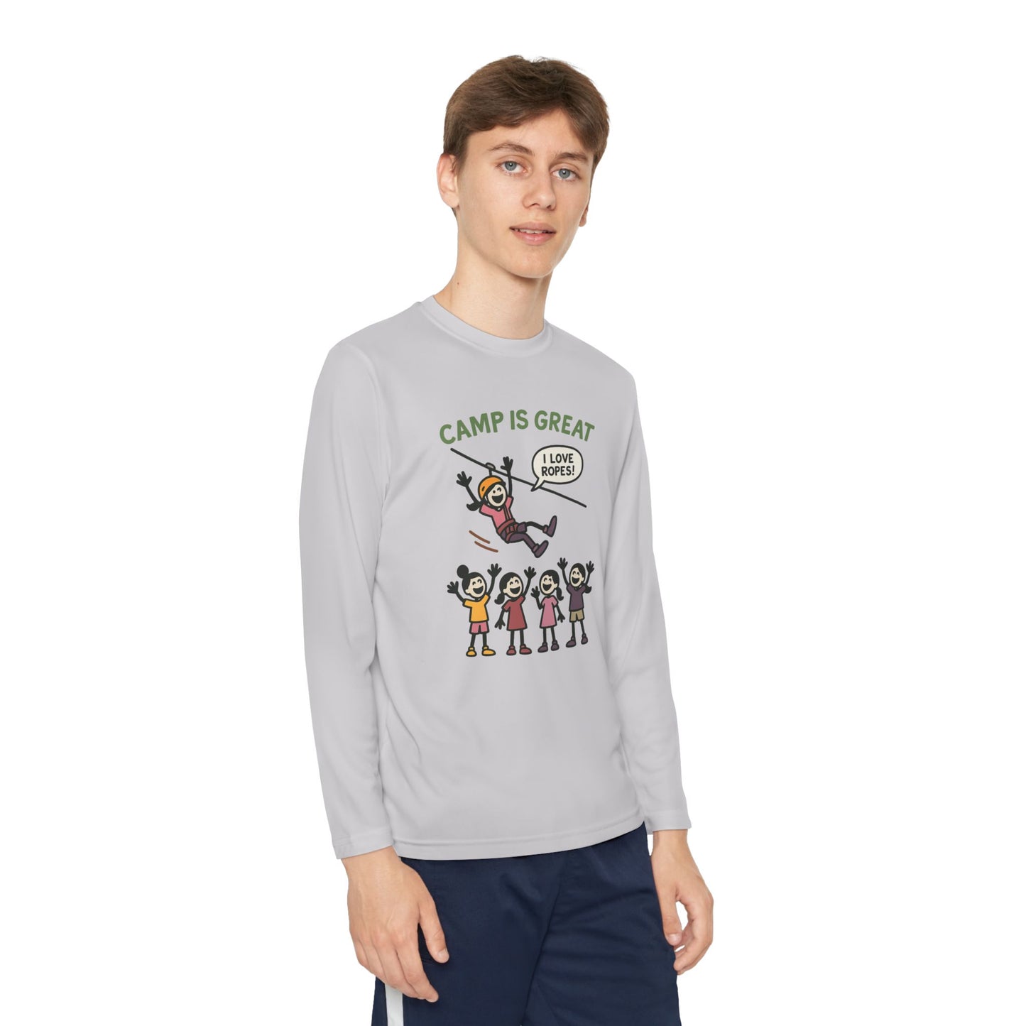 Youth Long Sleeve Competitor Tee Ropes