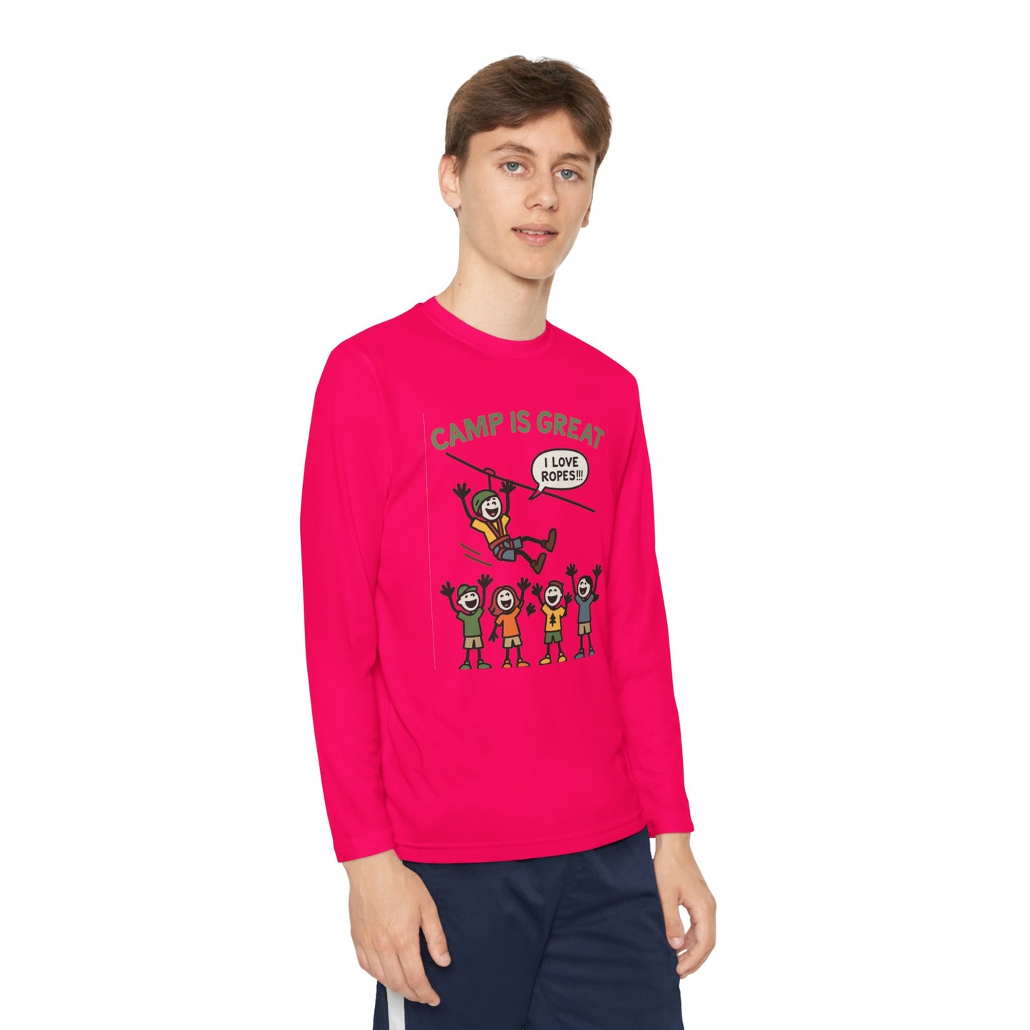 Youth Long Sleeve Competitor Tee Ropes