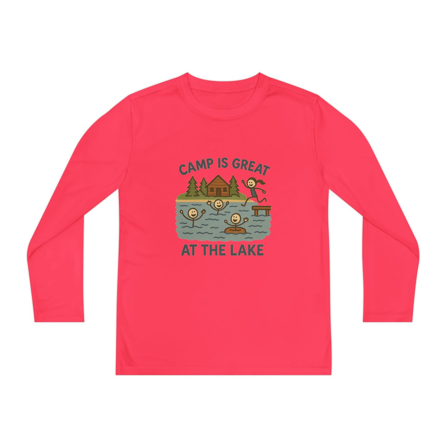 Youth Long Sleeve Competitor Tee Lake