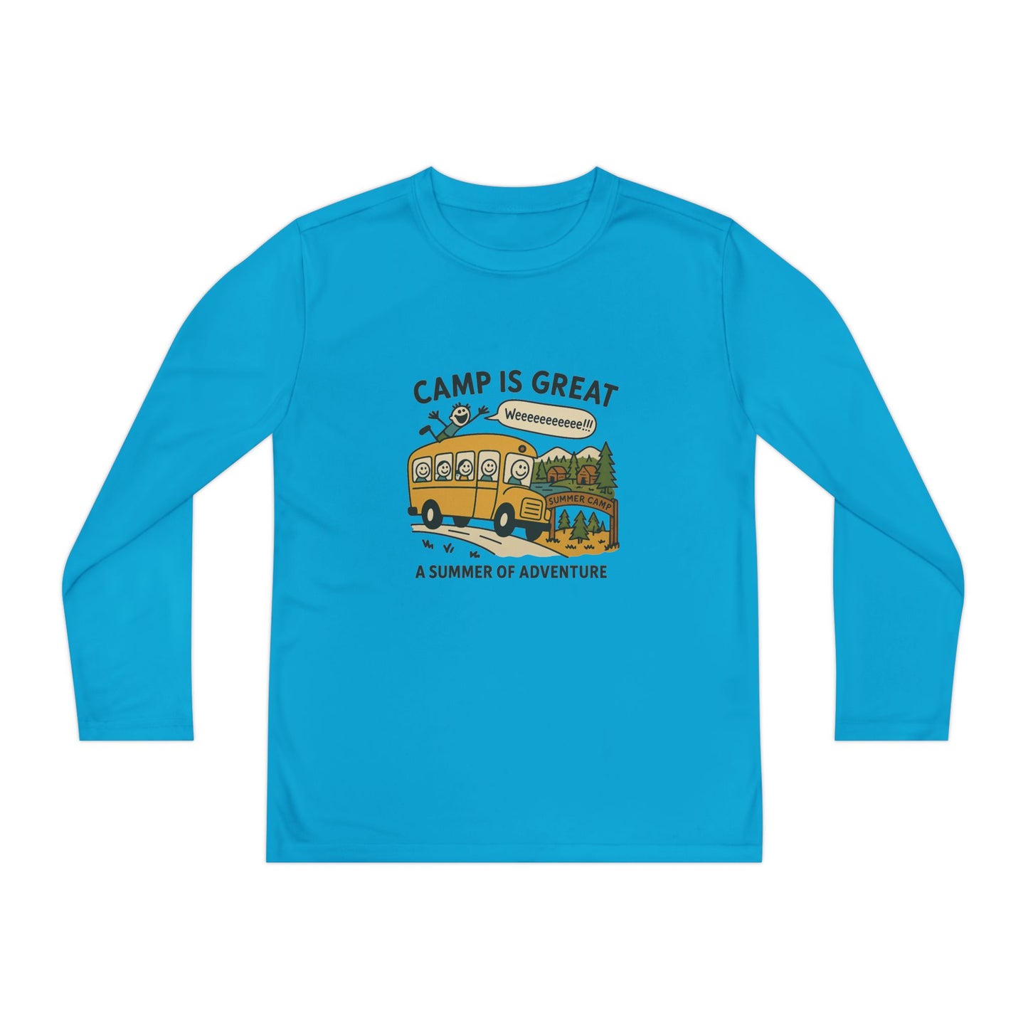 Youth Long Sleeve Competitor Tee Bus