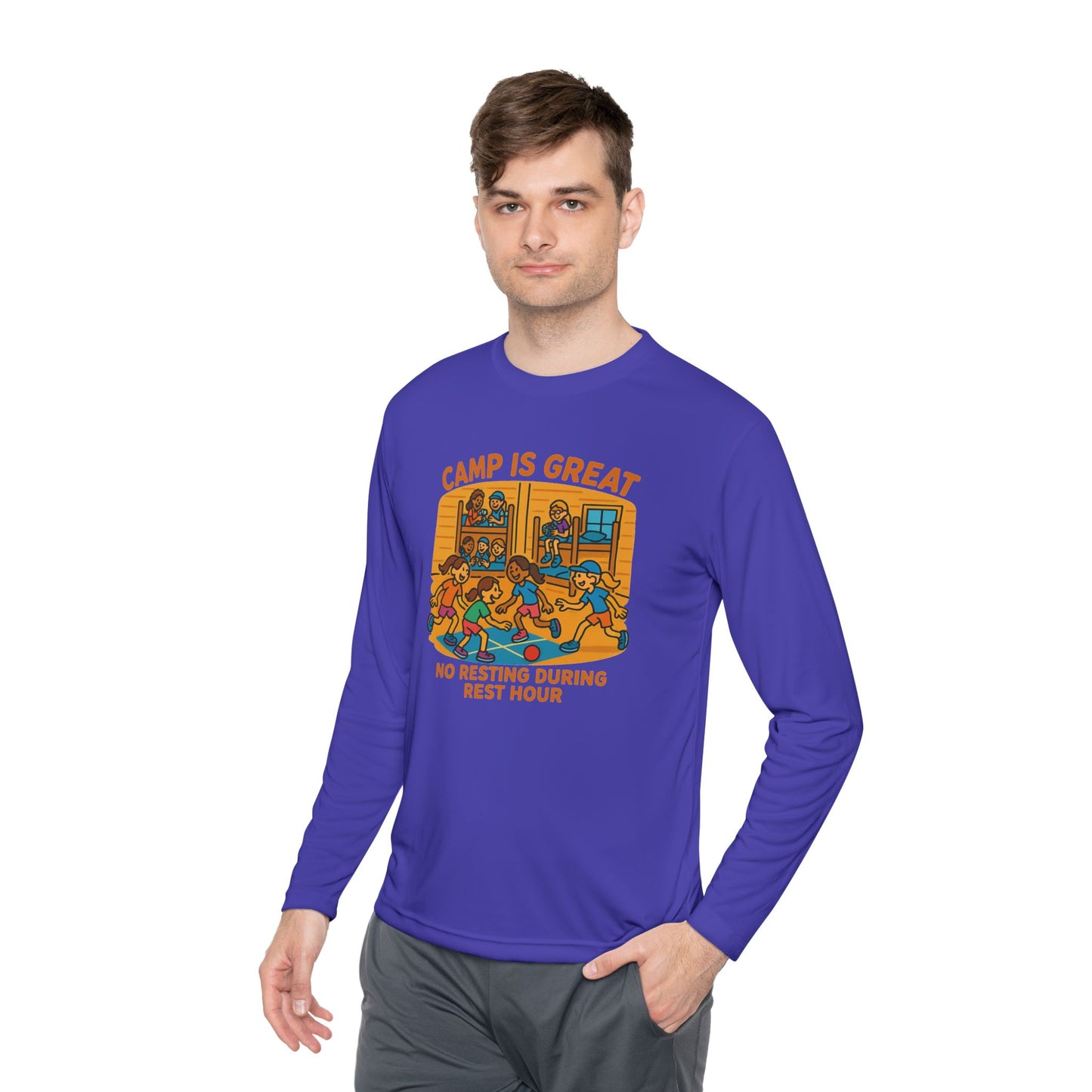 Unisex Lightweight Long Sleeve Tee Rest Hour