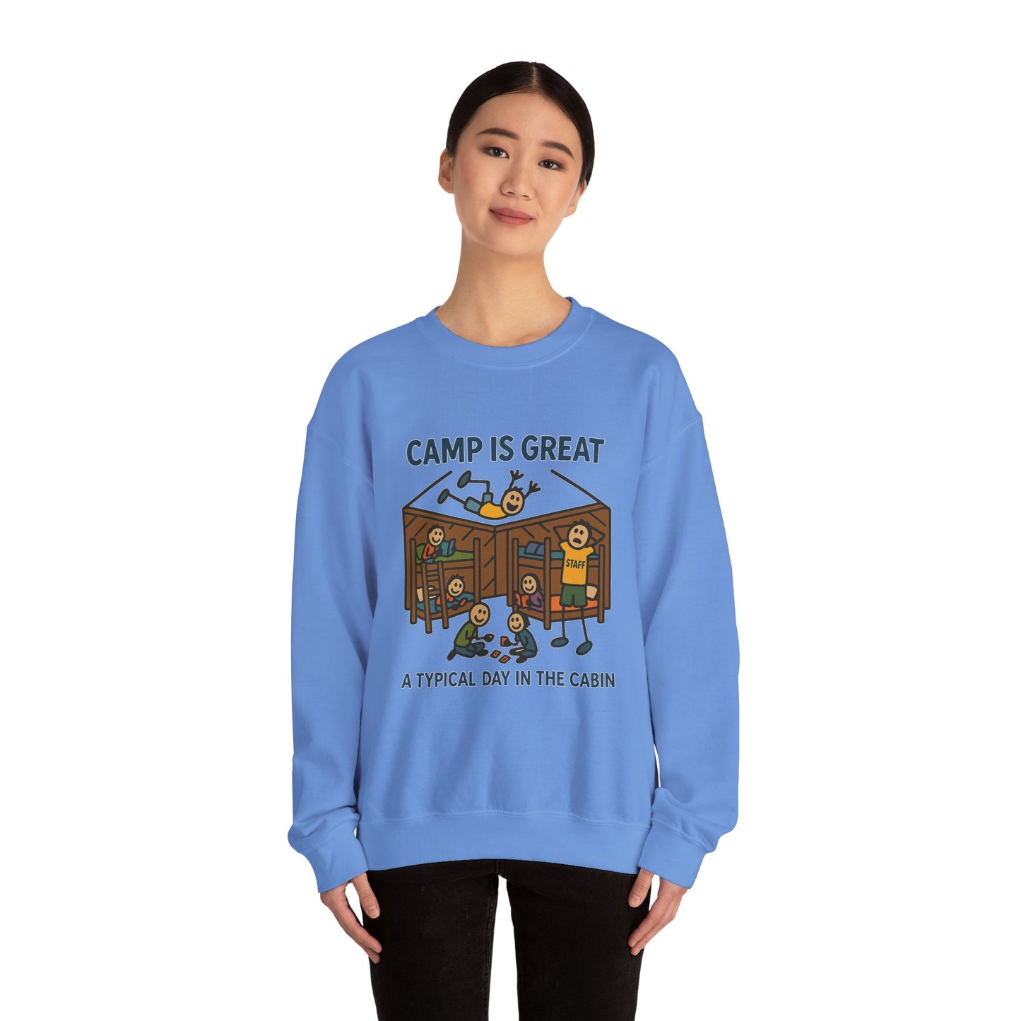 Unisex Heavy Blend™ Crewneck Sweatshirt Typical Day in the Cabin