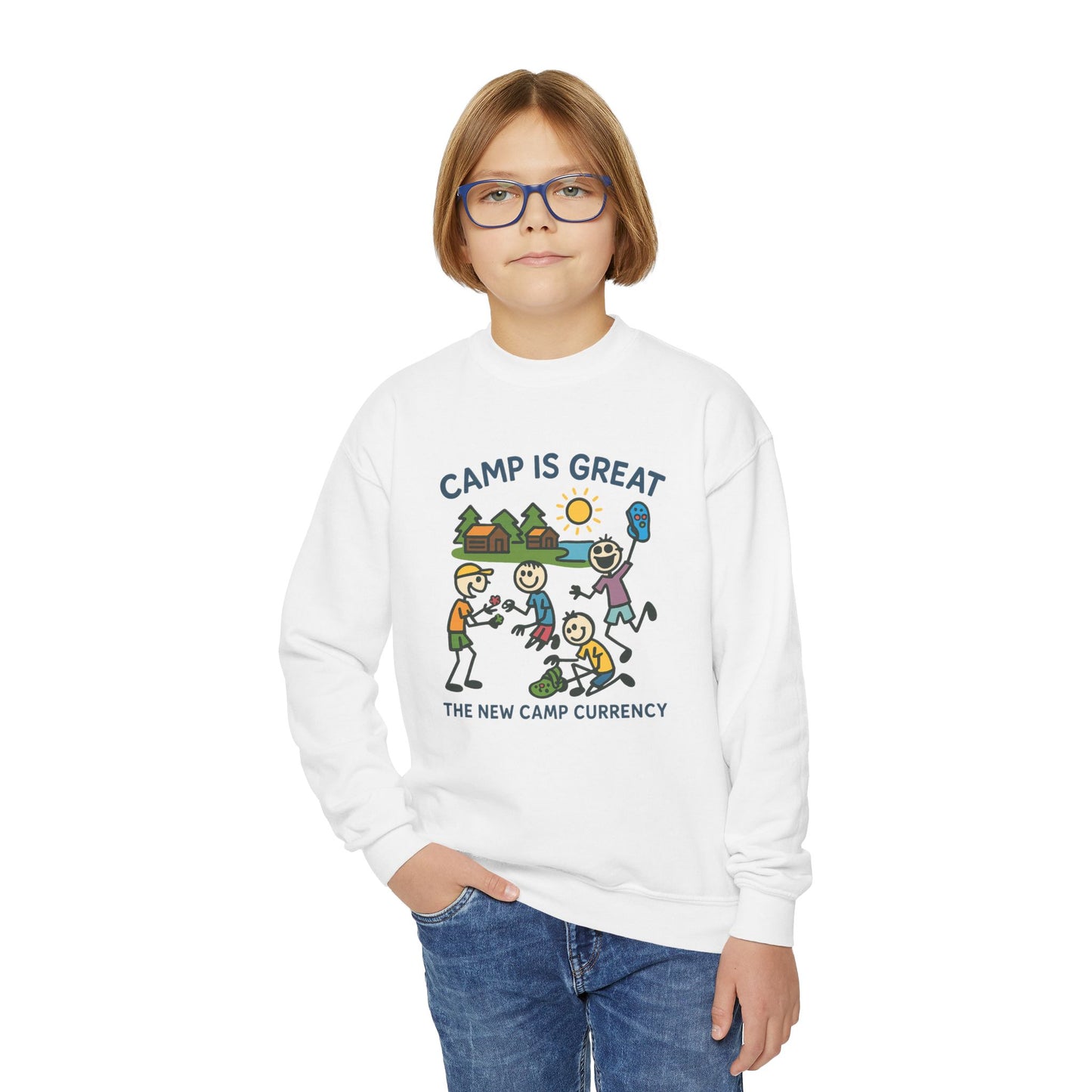Youth Crewneck Sweatshirt Shoe Charms