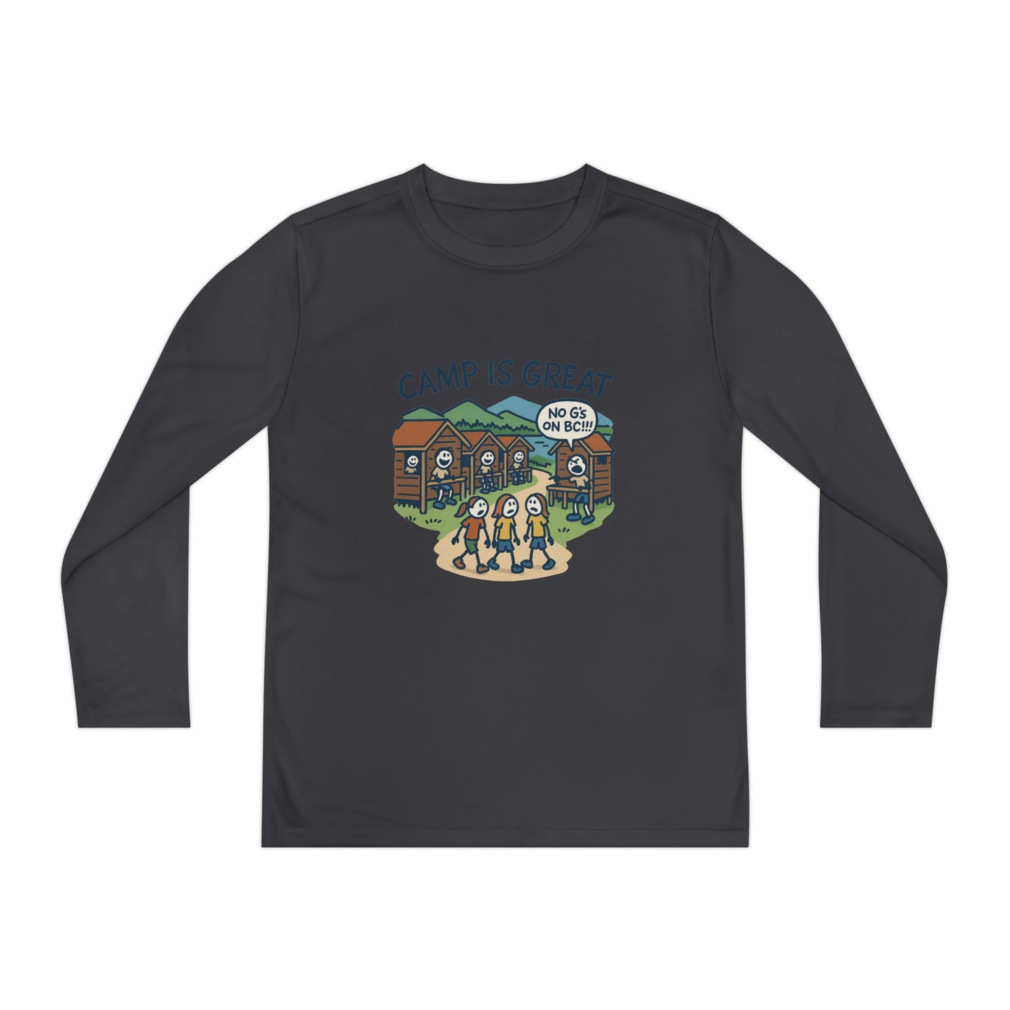 Youth Long Sleeve Competitor Tee No G's on BC