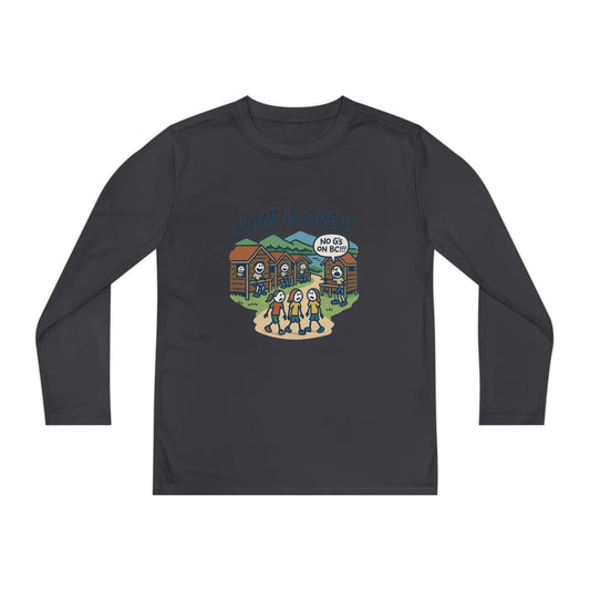 Youth Long Sleeve Competitor Tee No G's on BC