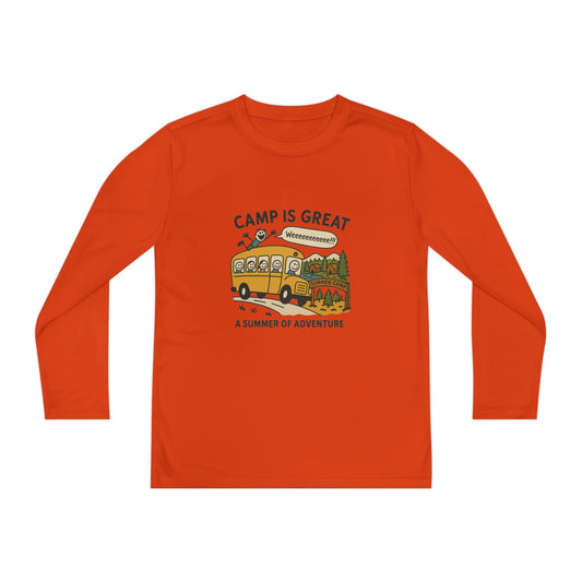 Youth Long Sleeve Competitor Tee Bus
