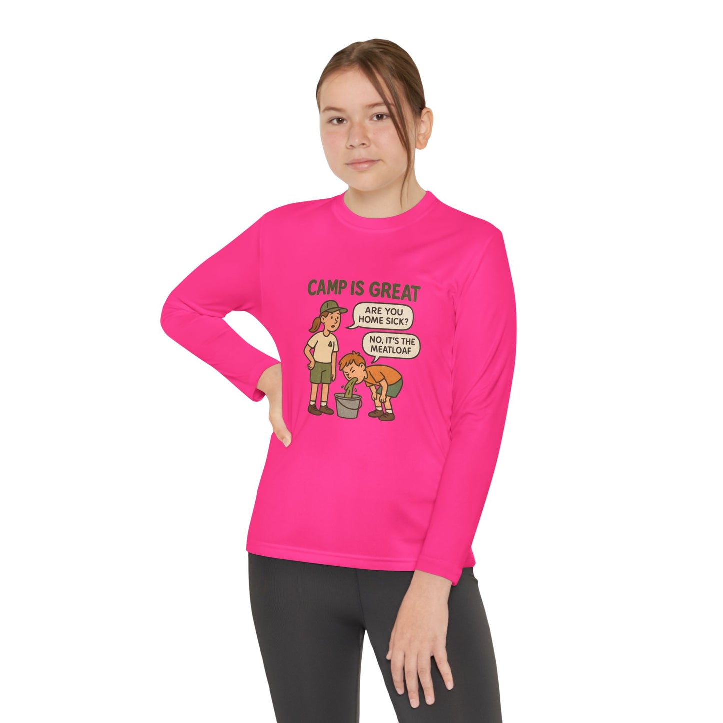 Youth Long Sleeve Competitor Tee Meatloaf