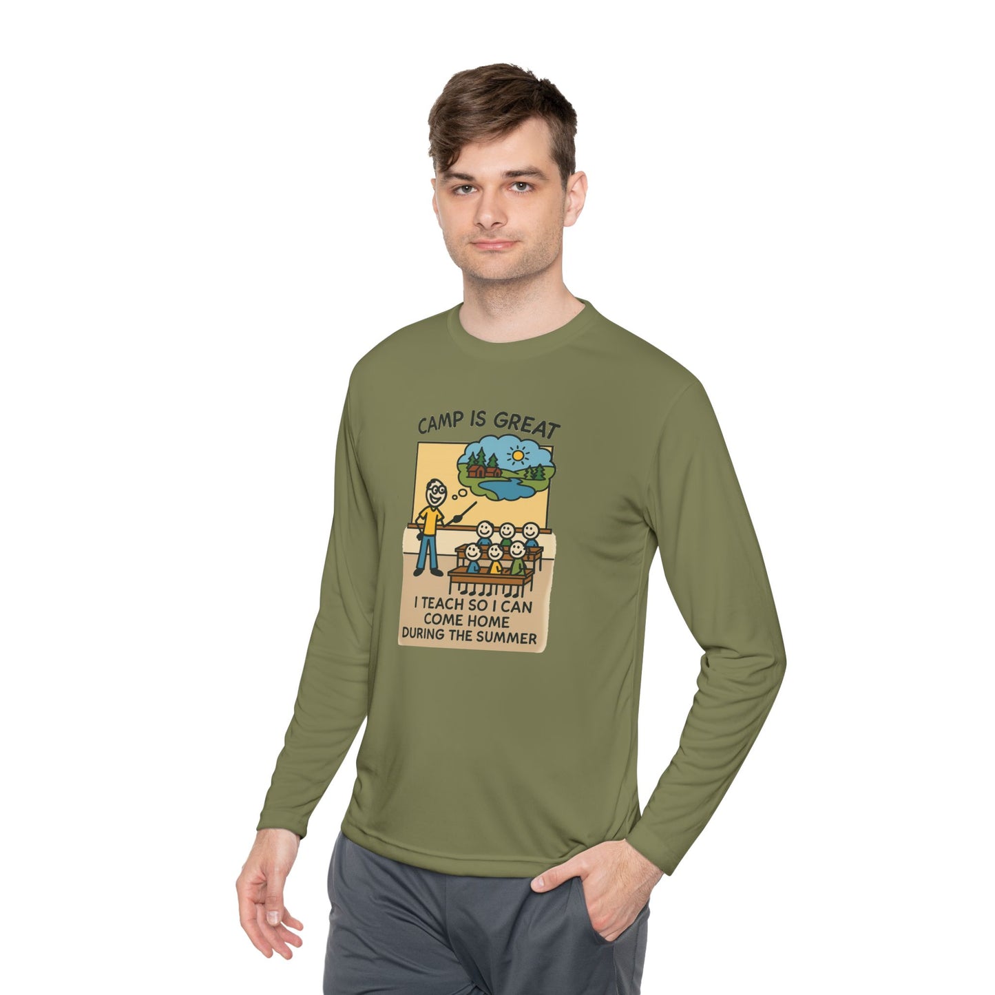 Unisex Lightweight Long Sleeve Tee Teacher