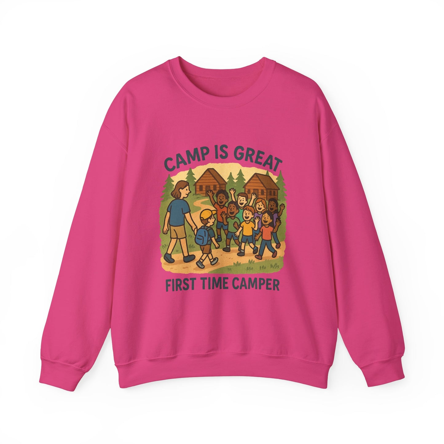 Unisex Heavy Blend™ Crewneck Sweatshirt First Time Camper