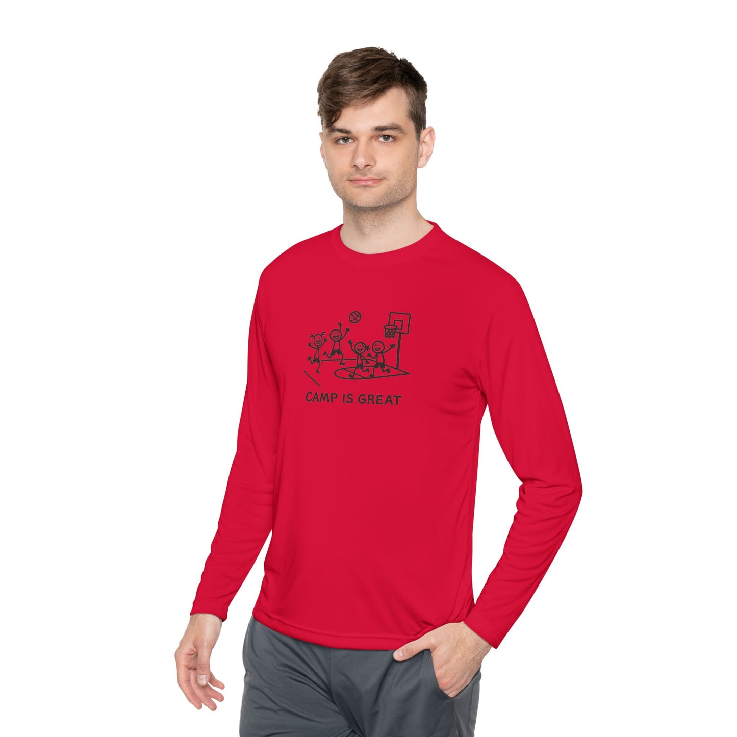 Unisex Lightweight Long Sleeve Tee Basketball