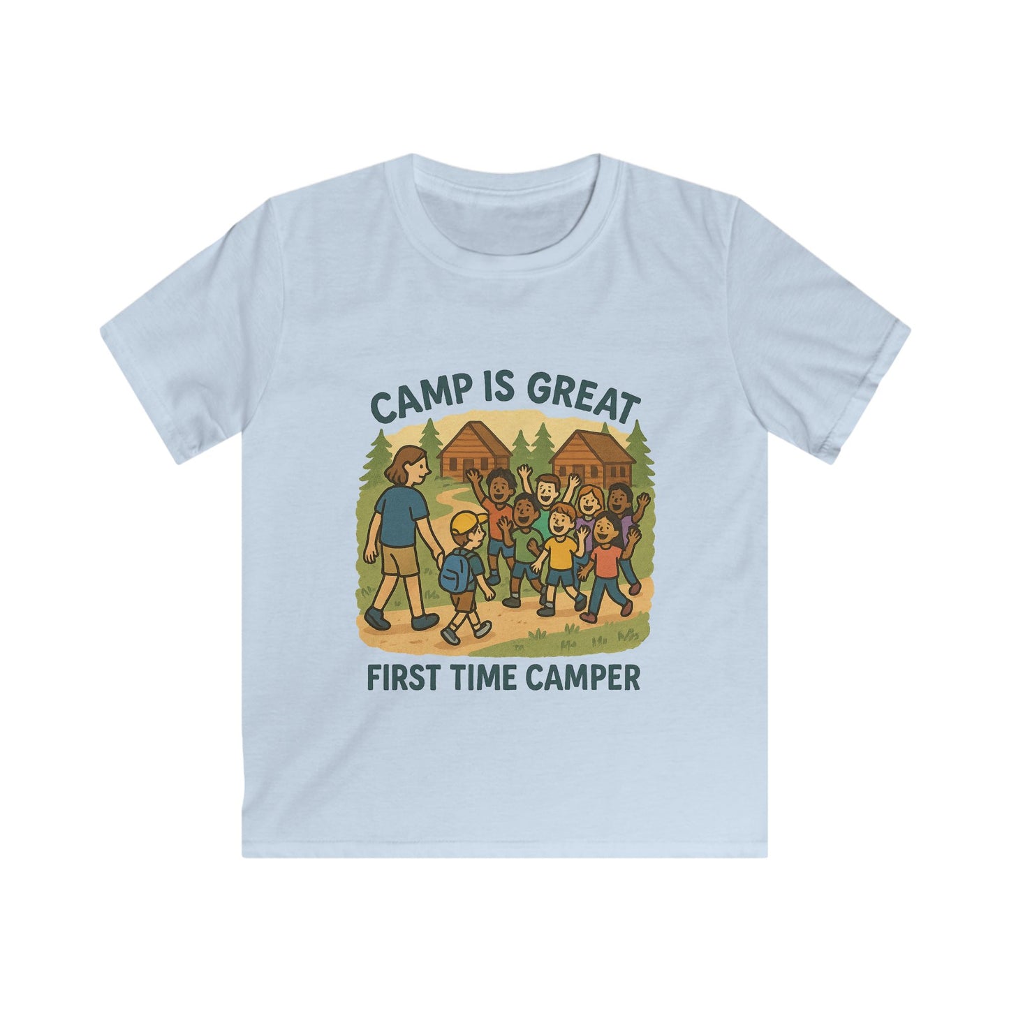 Kids Softstyle Tee First Time Camper