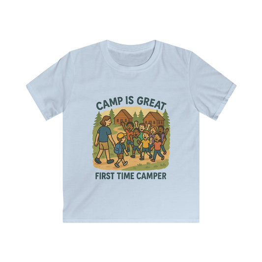 Kids Softstyle Tee First Time Camper
