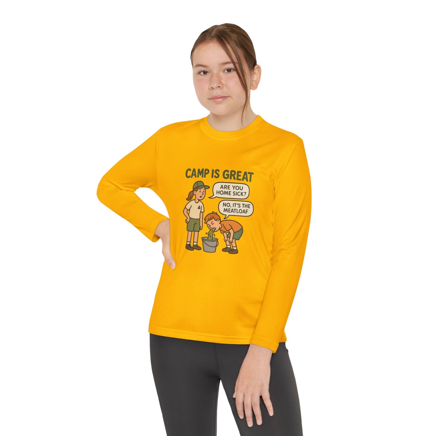 Youth Long Sleeve Competitor Tee Meatloaf