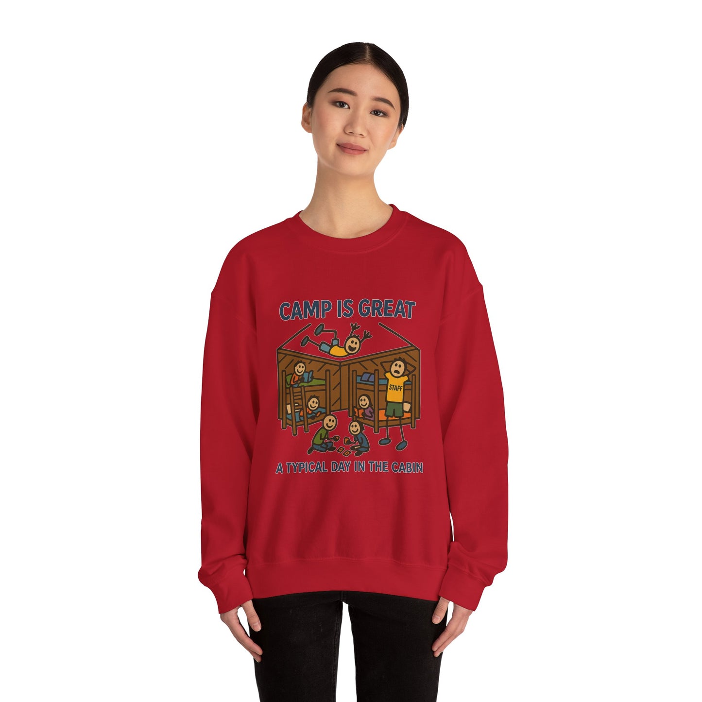Unisex Heavy Blend™ Crewneck Sweatshirt Typical Day in the Cabin