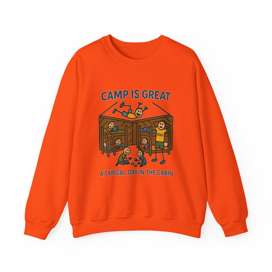 Unisex Heavy Blend™ Crewneck Sweatshirt Typical Day in the Cabin
