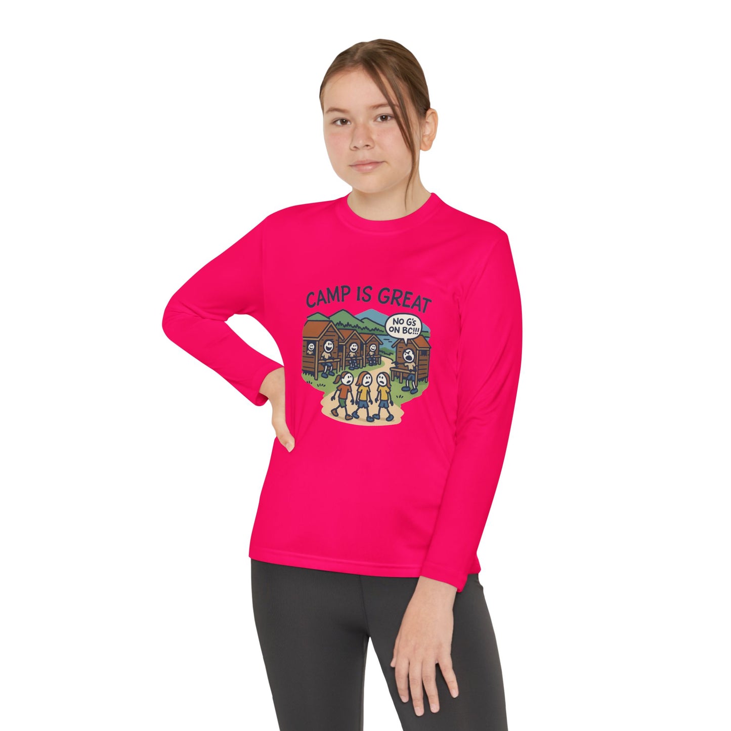 Youth Long Sleeve Competitor Tee No G's on BC