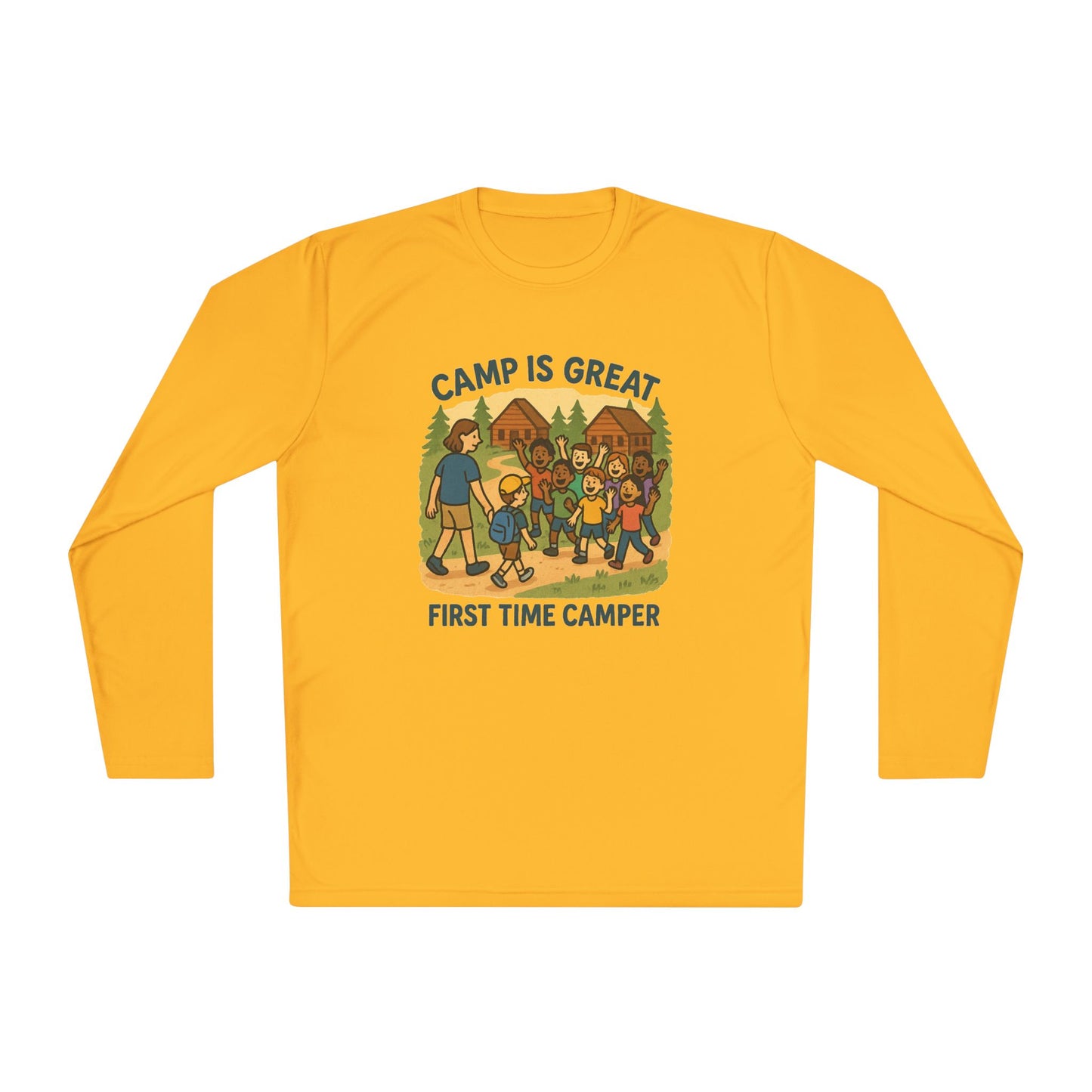 Unisex Lightweight Long Sleeve Tee First Time Camper