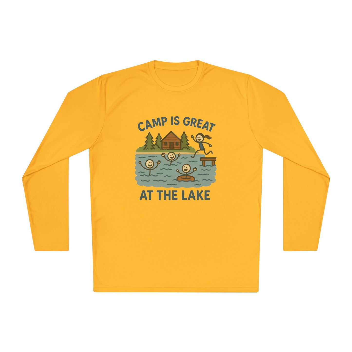 Unisex Lightweight Long Sleeve Tee Lake
