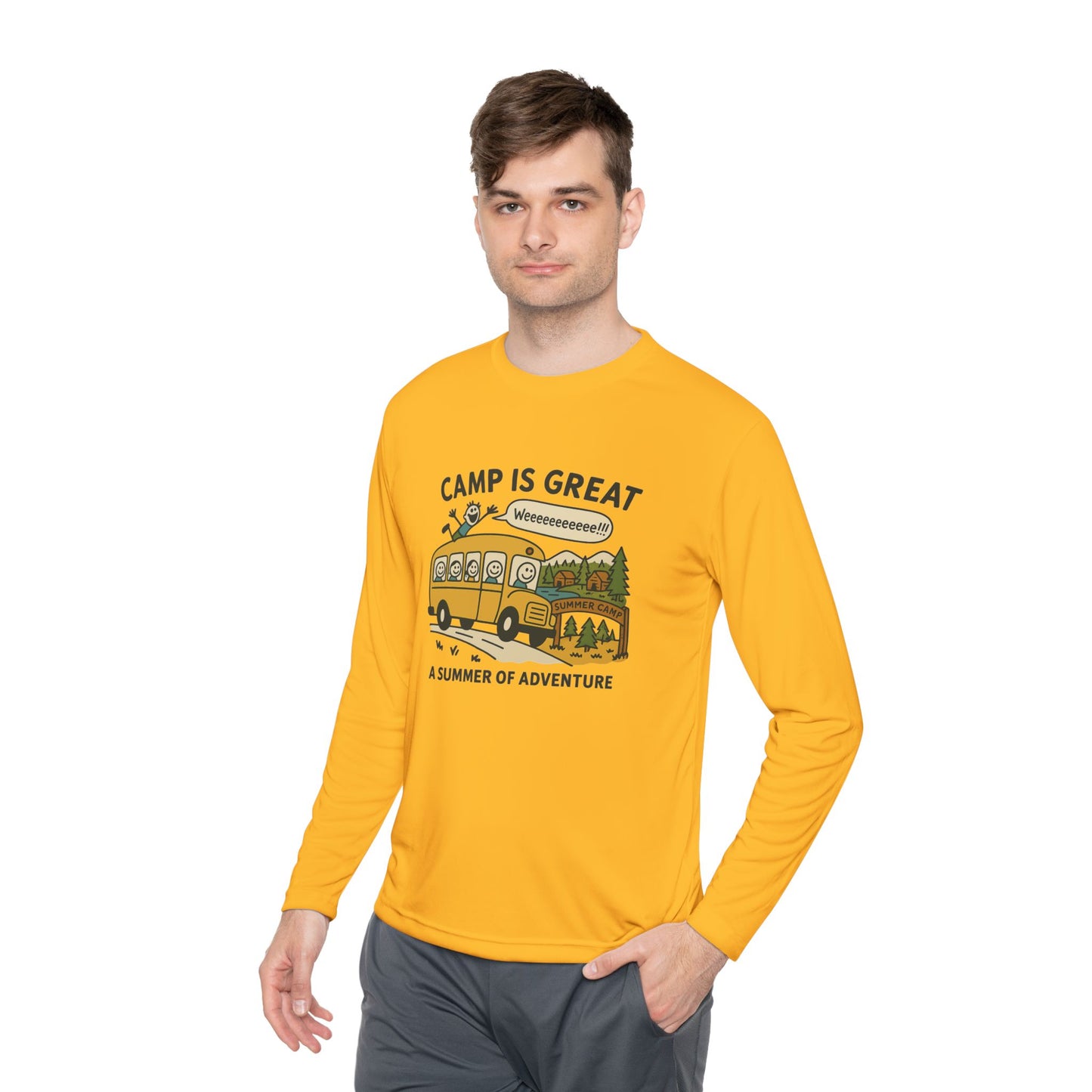 Unisex Lightweight Long Sleeve Tee Bus